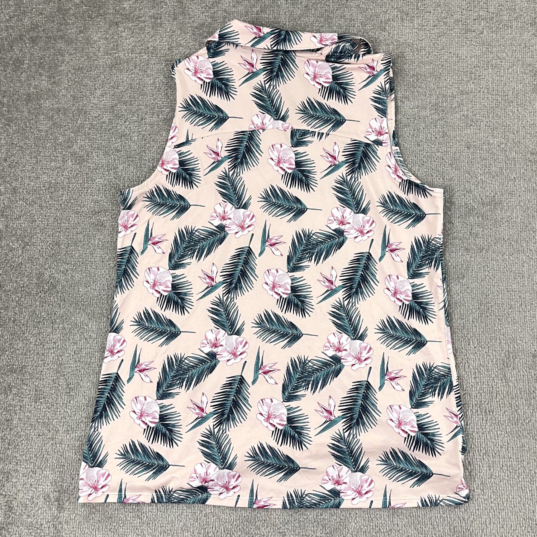 Puma Puma Polo Shirt Womens Large TPC Sawgrass Floral Pink Multicolor Cloudspun Paradise Sport Shirt Size L / US 10 / IT 46 - 7 Thumbnail
