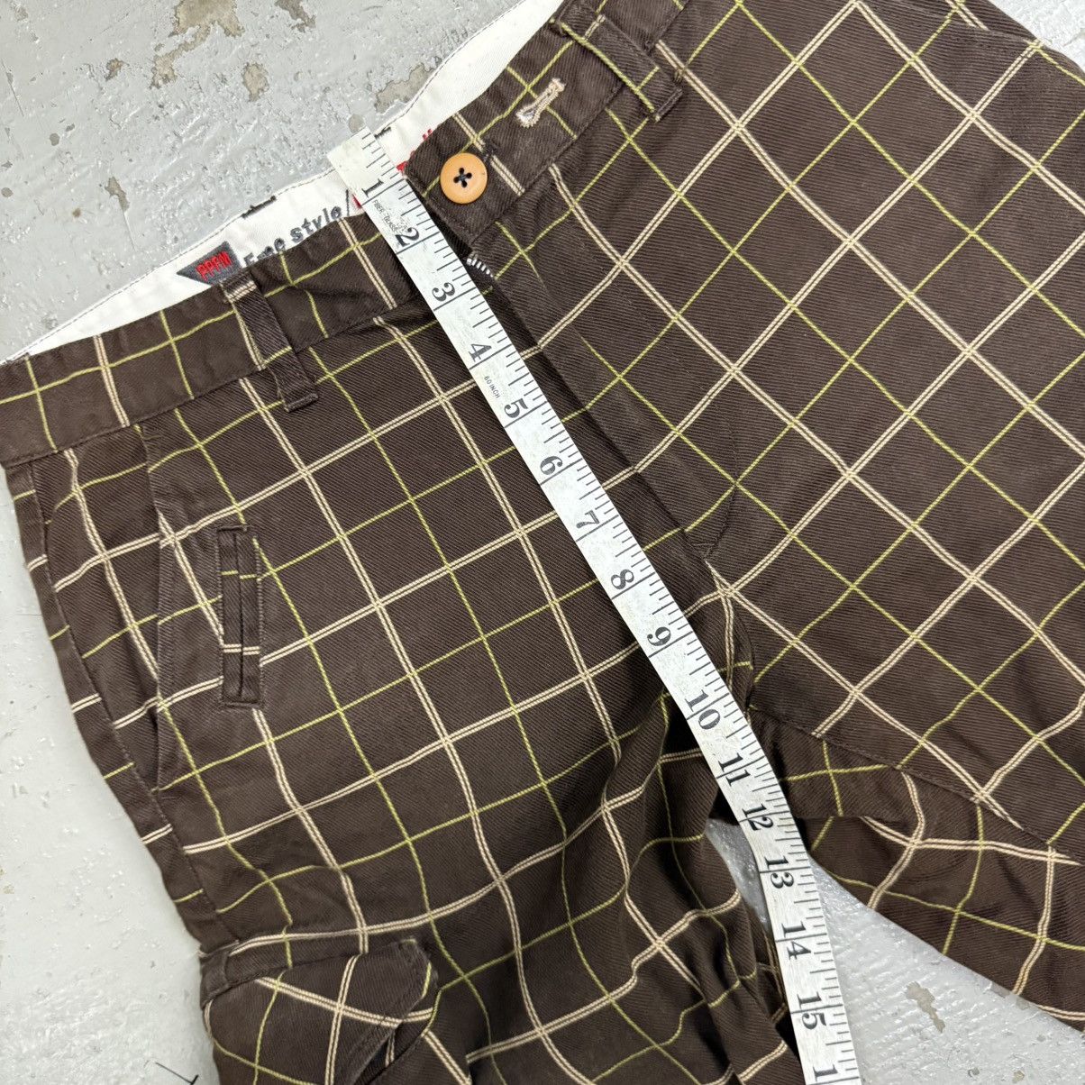 PPFM PPFM Bondage Cargo Plaid Tartan Pants Size US 29 - 6 Thumbnail