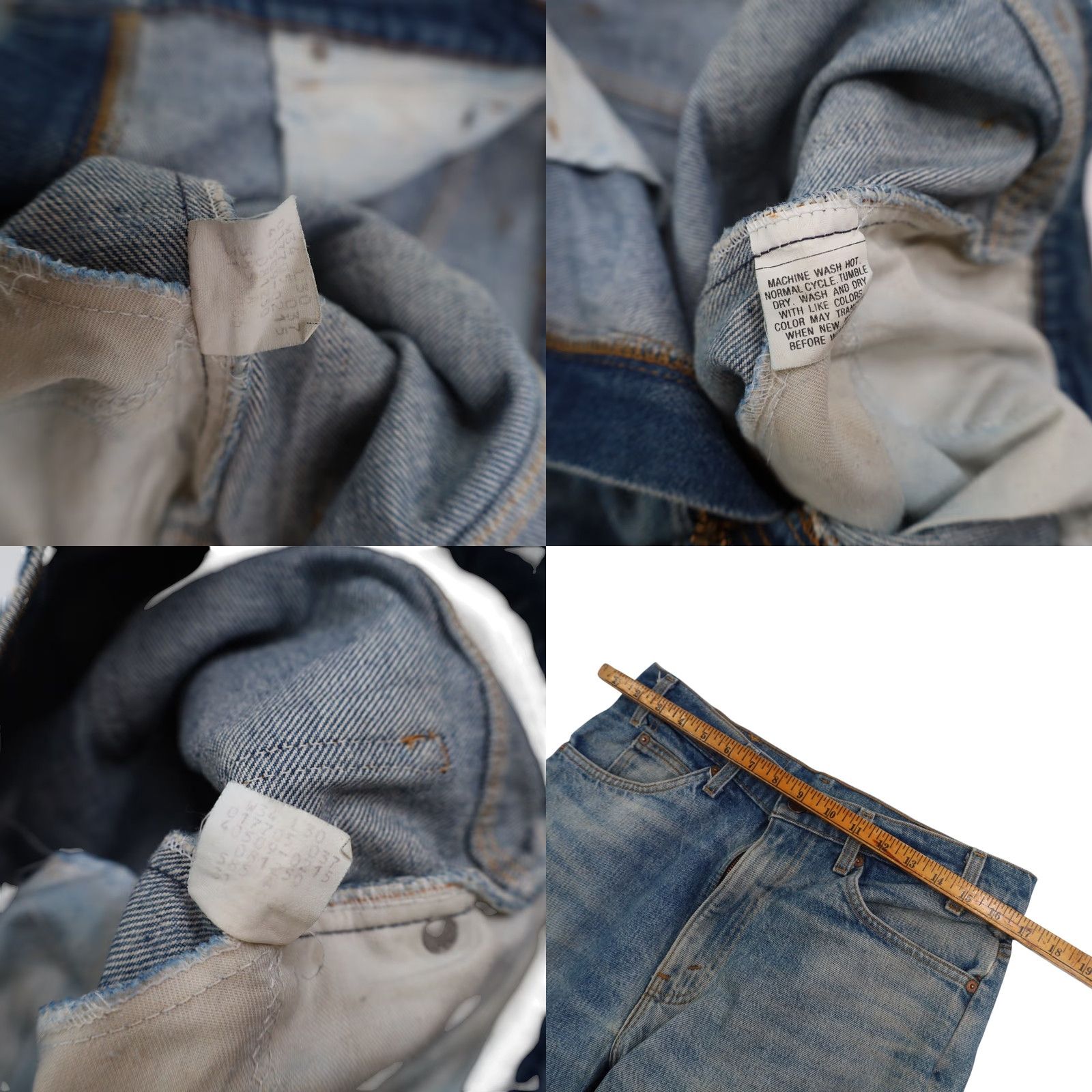 Levi's VINTAGE Levi's 505 USA Made Denim Jeans Men's 34x30 Blue Straight 8/10 Leather? Size US 34 / EU 50 - 8 Thumbnail
