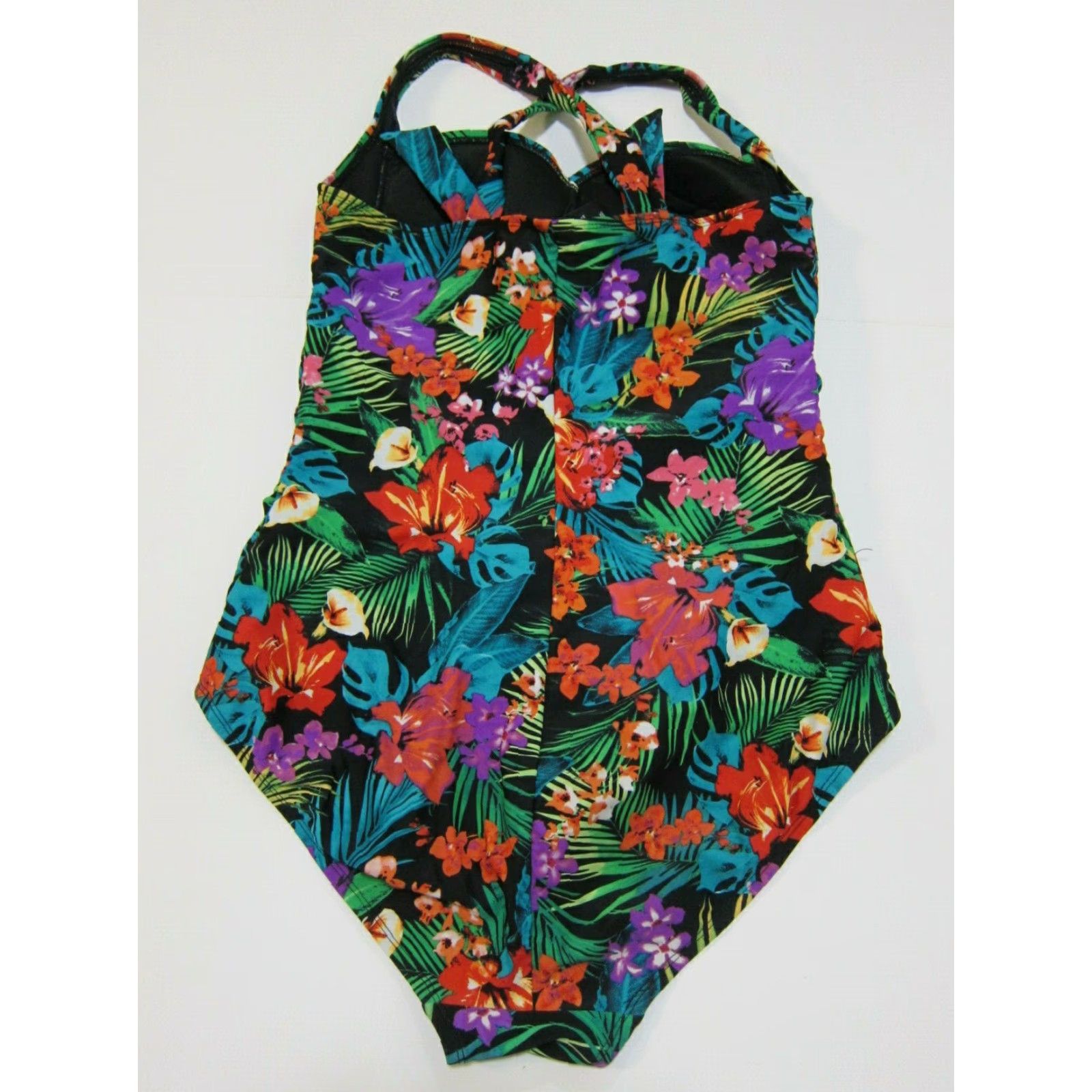 Catalina **Green Red Catalina Floral Ruched Women's One Piece Swimsuit 10** User: Green Red Catalina Floral Ruched Women's One Piece Swimsuit 10 Size ONE SIZE - 2 Thumbnail