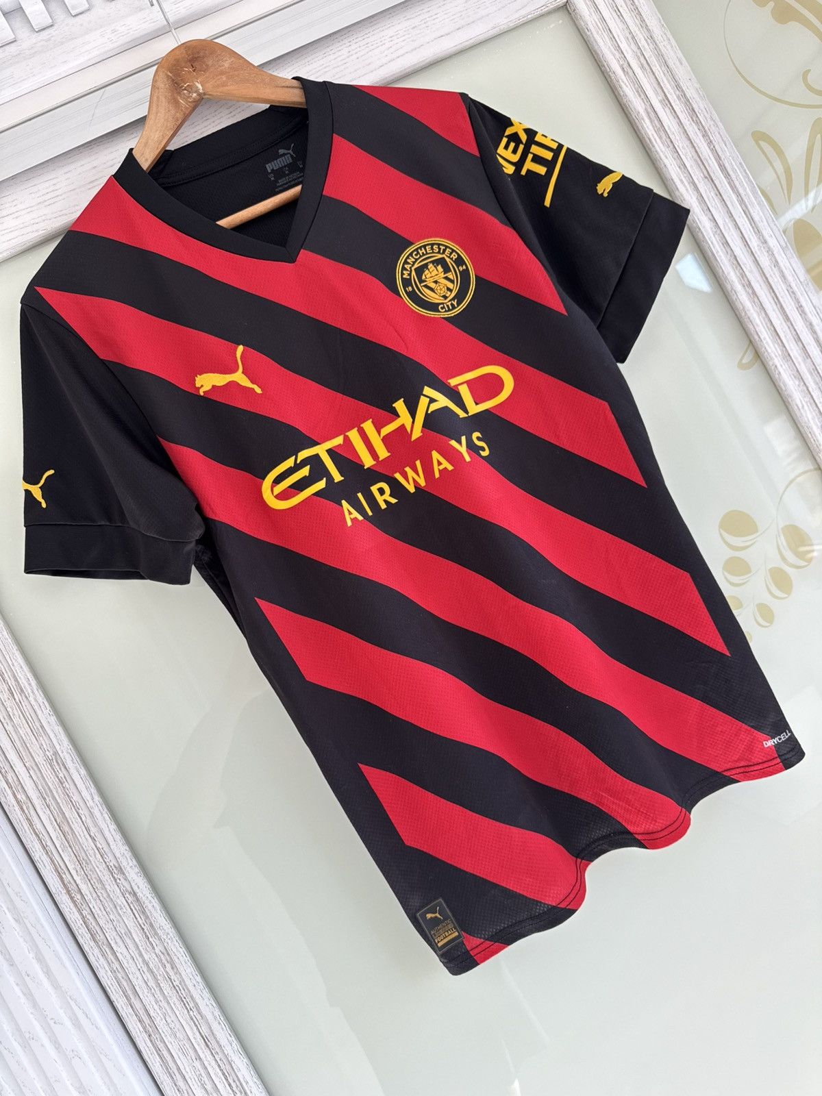 Puma Haaland #9 Manchester City 2022-2023 Away Soccer Jersey Kit Size US M / EU 48-50 / 2 - 7 Thumbnail