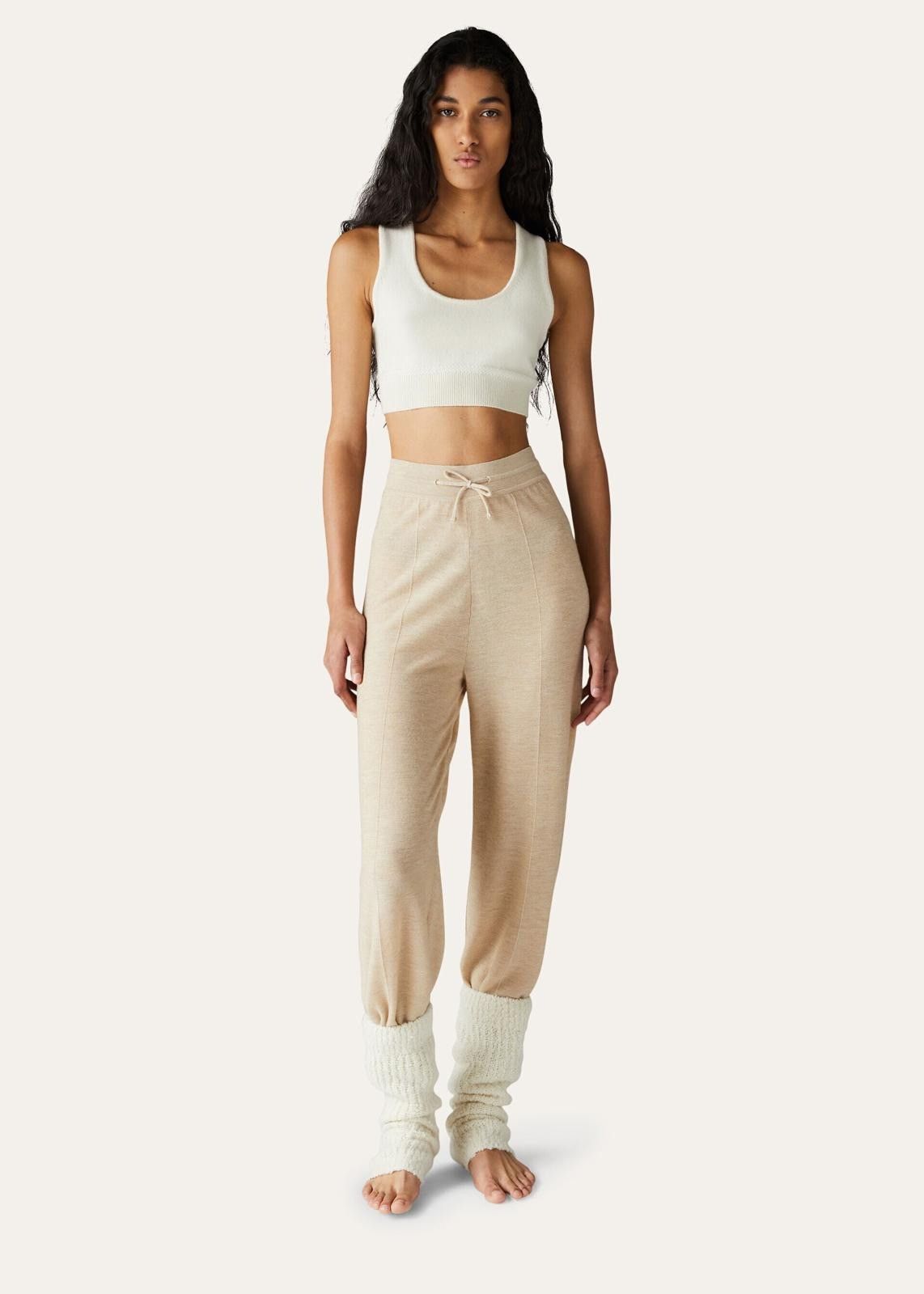 Loro Piana o1srvl11e1125 FAN1851 Cocooning Crop Top in White Size XS / US 0-2 / IT 36-38 - 5 Thumbnail