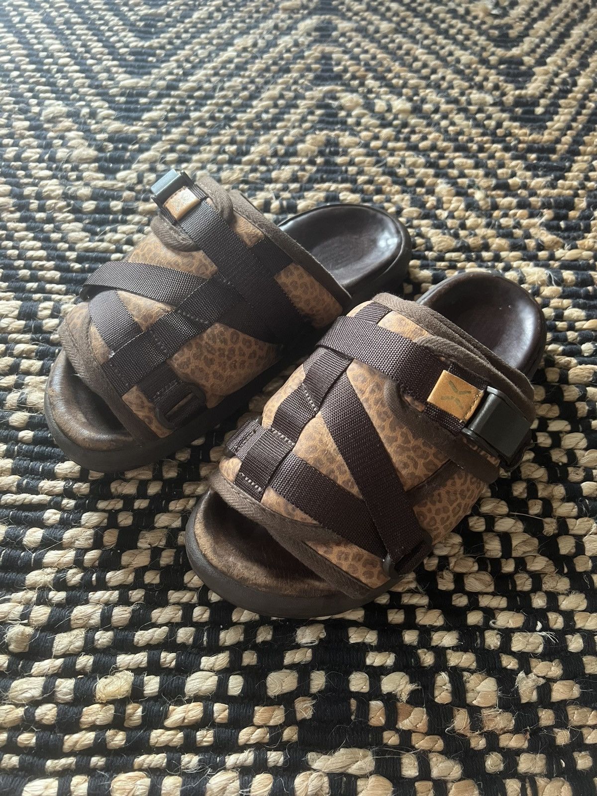Visvim Visvim SS17 Leopard Printed Leather Christo Sandals Size US 10 / EU 43 - 1 Thumbnail