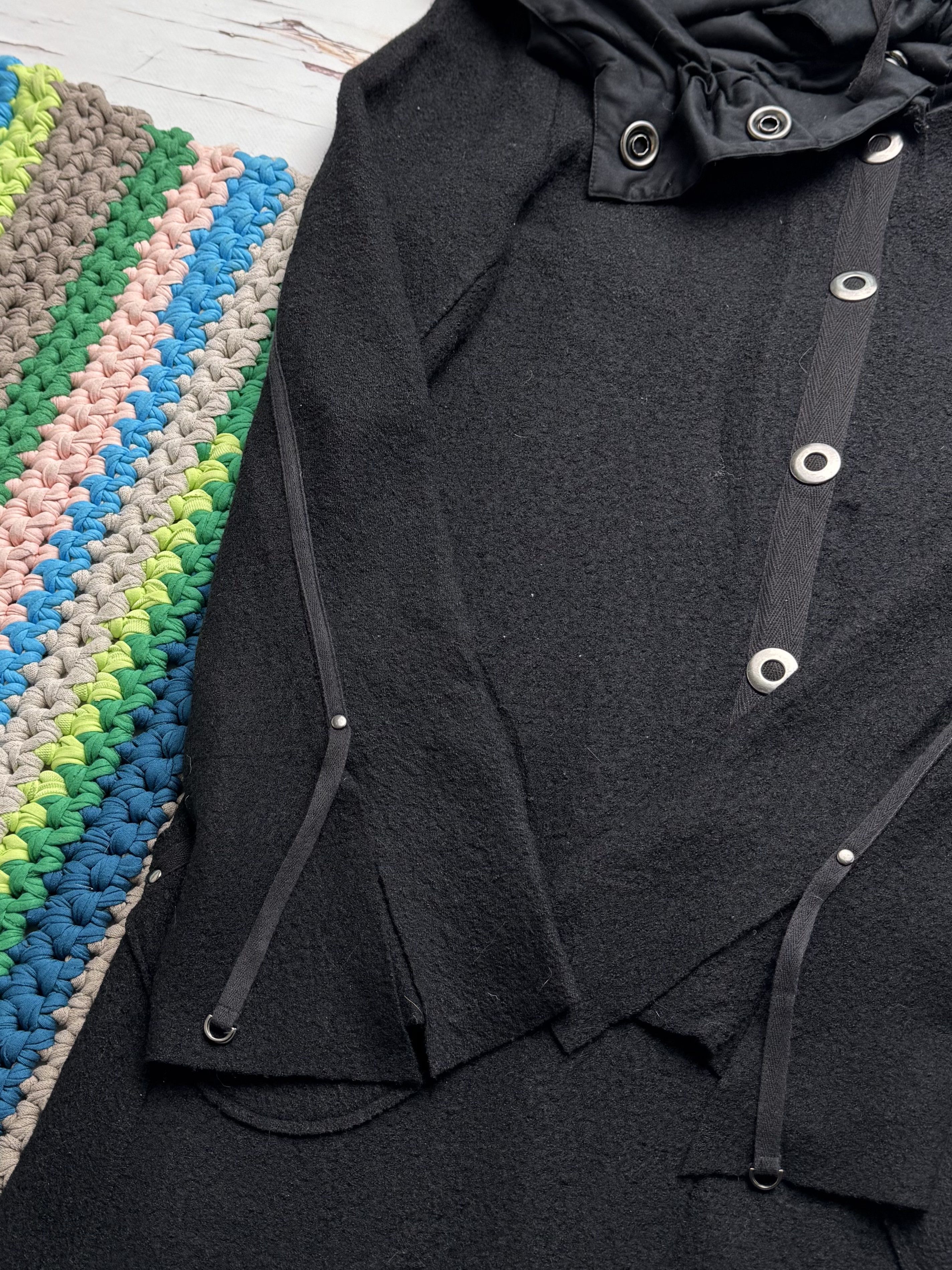 Cop Copine Cop Copine Vintage Laine Wool Hooded Coat (D10) Size M / US 6-8 / IT 42-44 - 9 Thumbnail