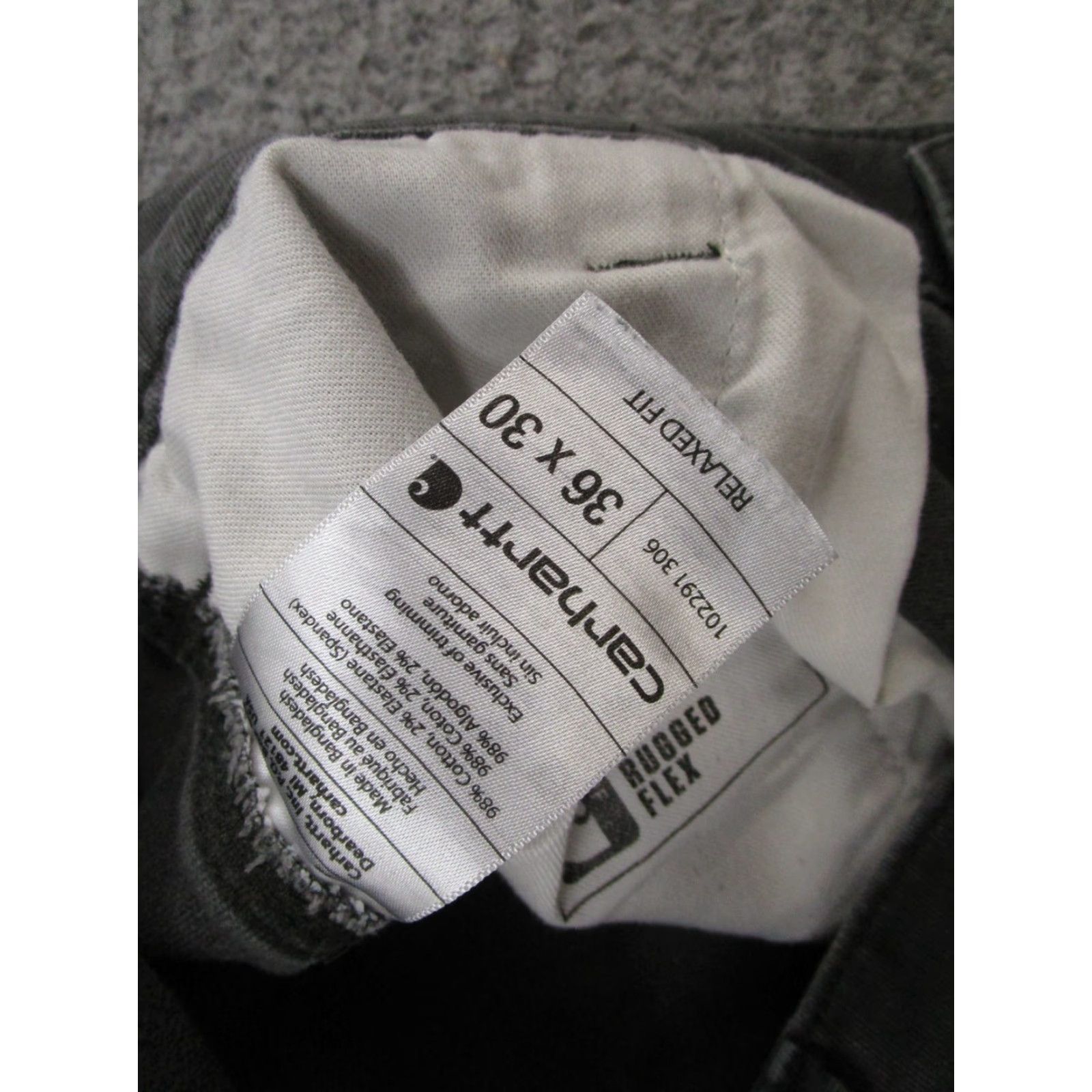 Carhartt Carhartt Pants Gray Men’s 36x30 Relaxed Fit Work Canvas Carpenter 5-Pocket, Button Zip, Straight Leg, 102291 306 Mens Size US 36 / EU 52 - 5 Thumbnail