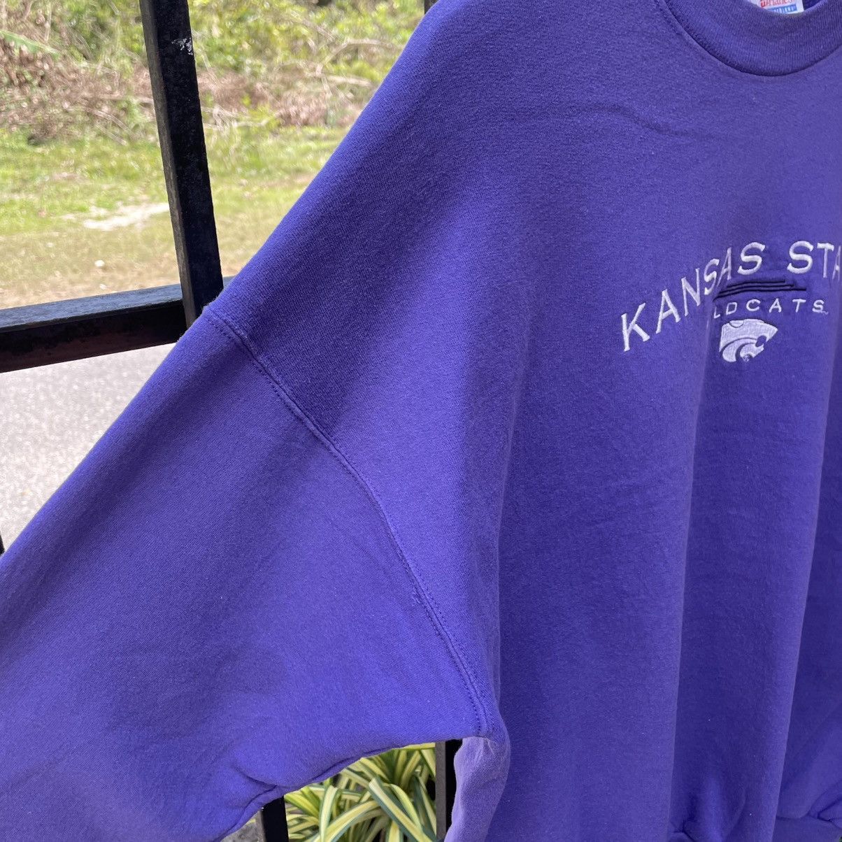 Vintage 🔥Vintage 90s Kansas State Wildcat Center Logo Sweatshirts Size US L / EU 52-54 / 3 - 8 Thumbnail