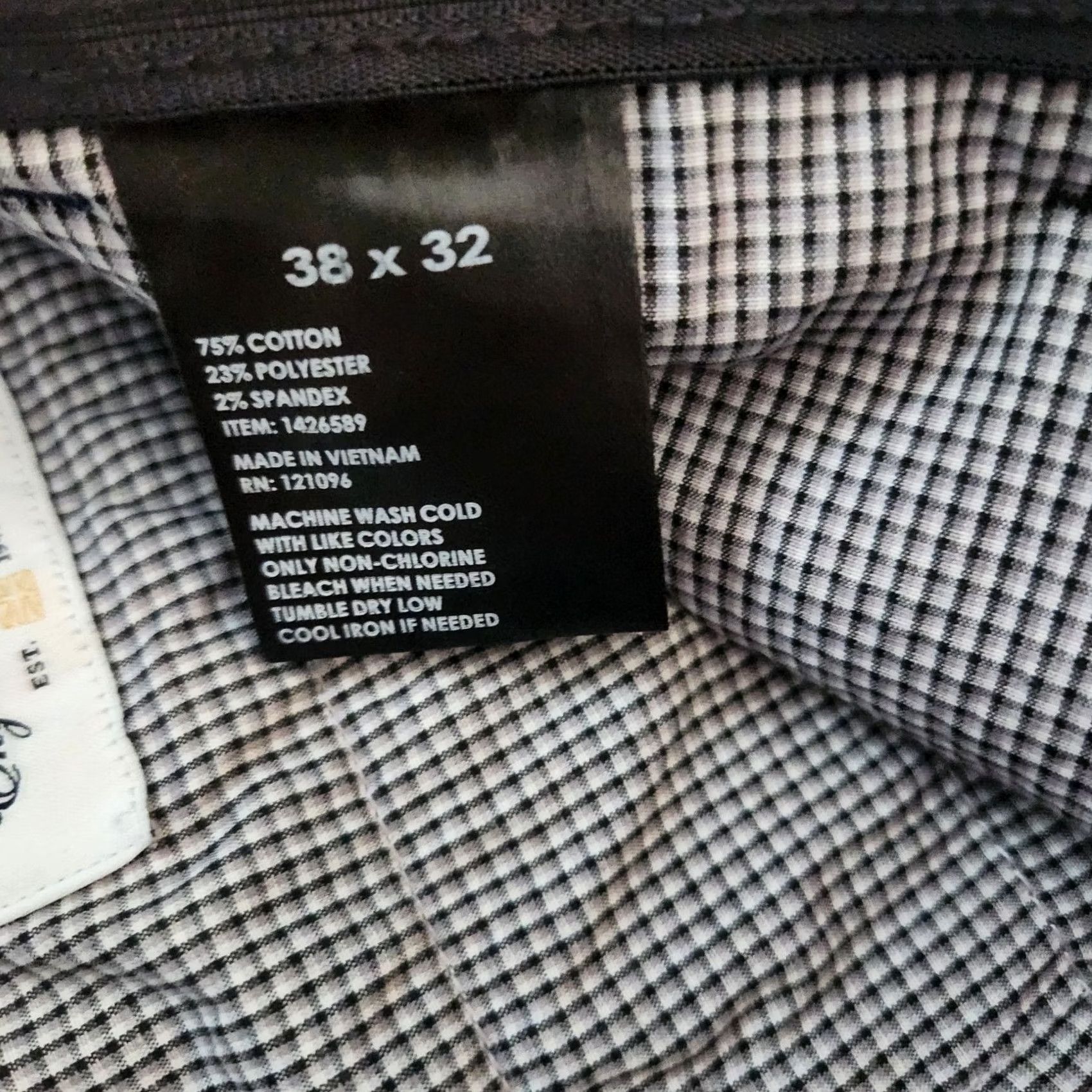 English Laundry English Laundry 5 Pocket Mens Chino Flat Front Gray Cotton Stretch Pants 38x32 Size US 38 / EU 54 - 4 Thumbnail