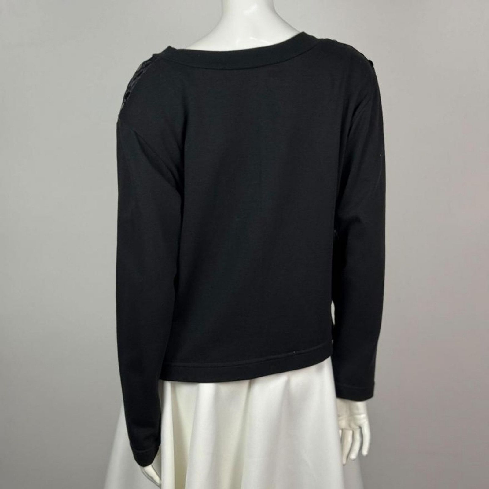 Other Rectangle Blanc Paris Perforated Velvet Sequin Cardigan M Size M / US 6-8 / IT 42-44 - 4 Thumbnail