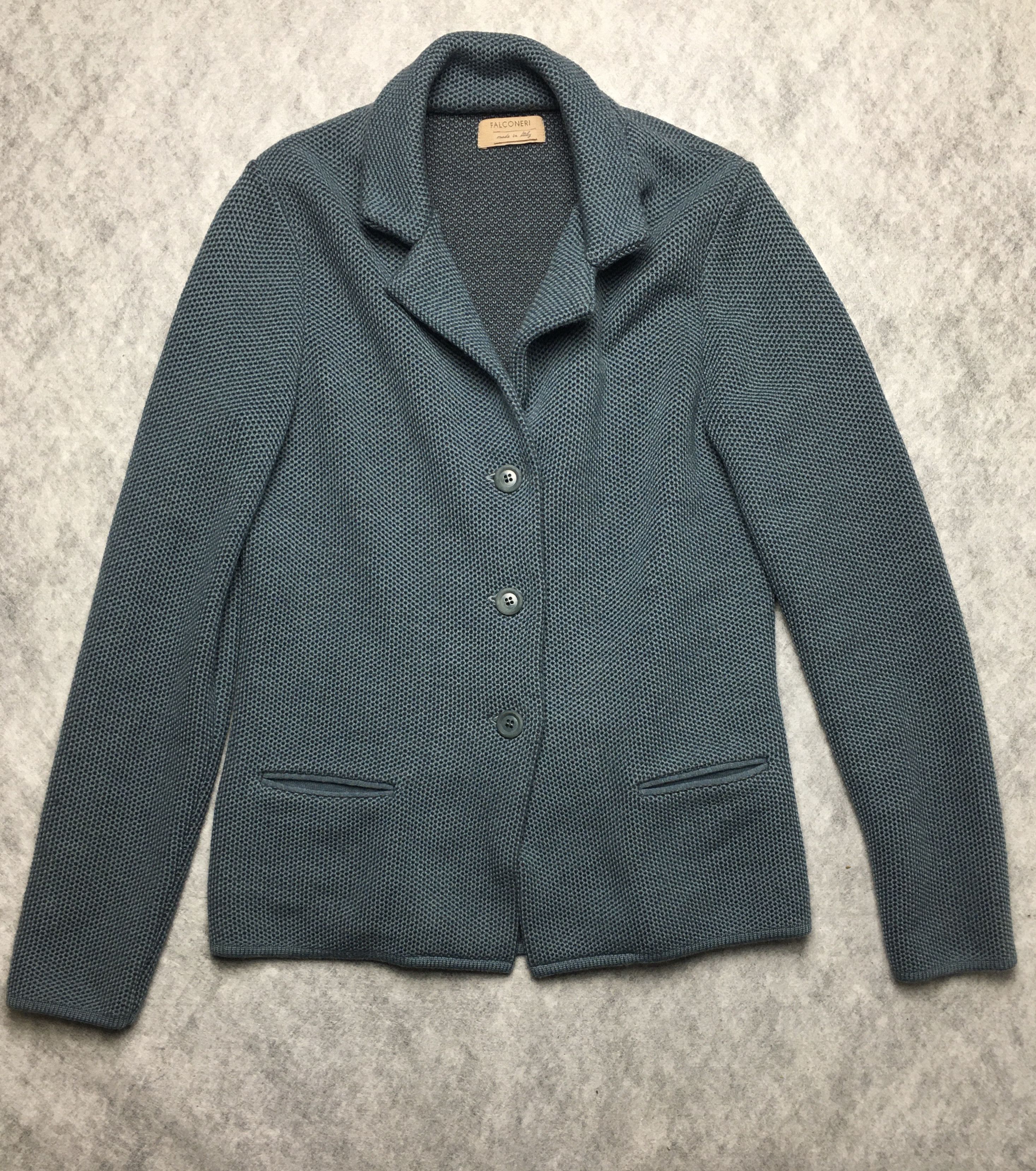 Other Falconeri Italy Wool Knit Jacket Blue Size M Size M / US 6-8 / IT 42-44 - 5 Thumbnail