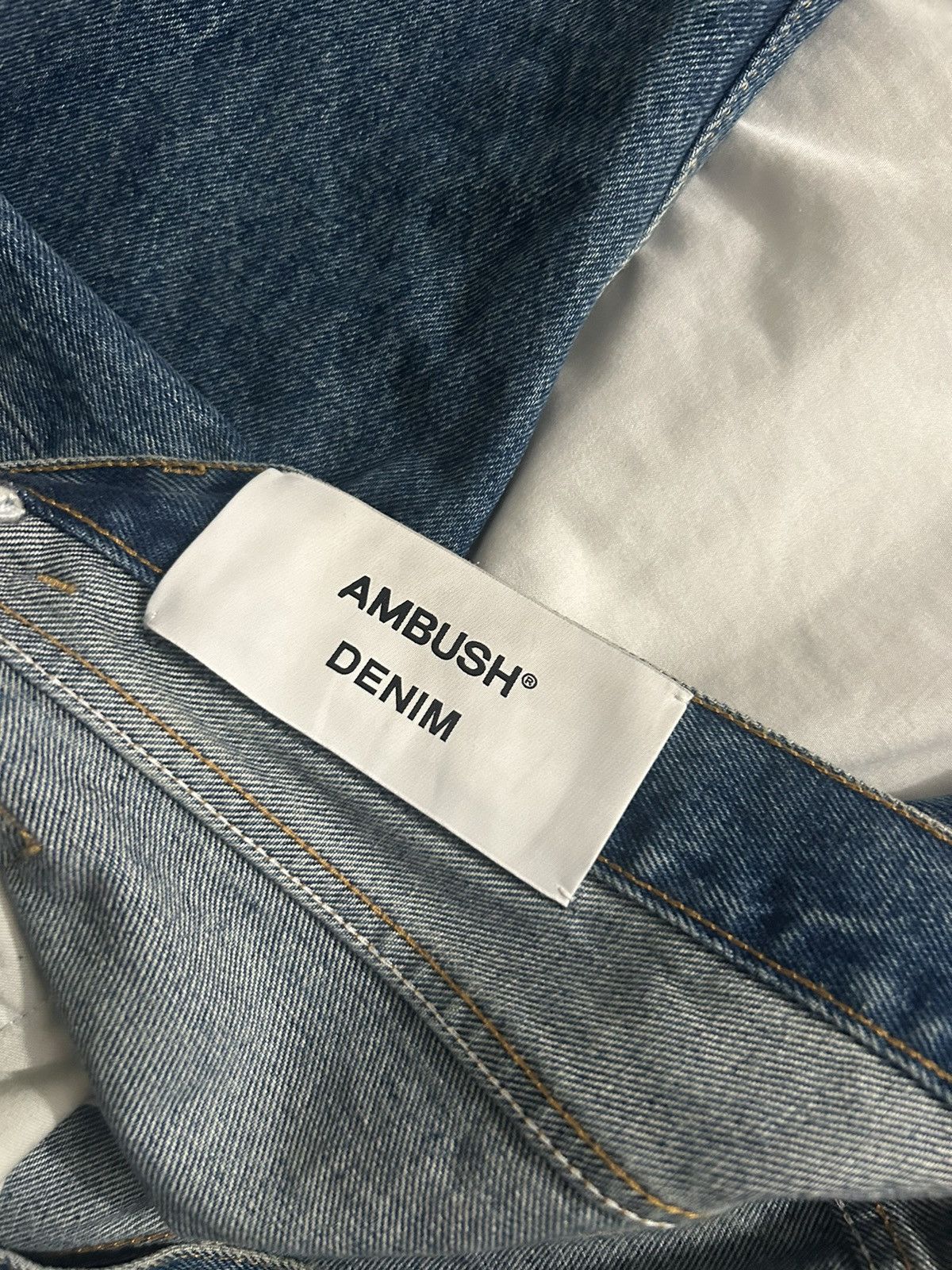 Ambush Design Ambush Logo Patch Straight Leg Jeans Size US 33 - 4 Thumbnail