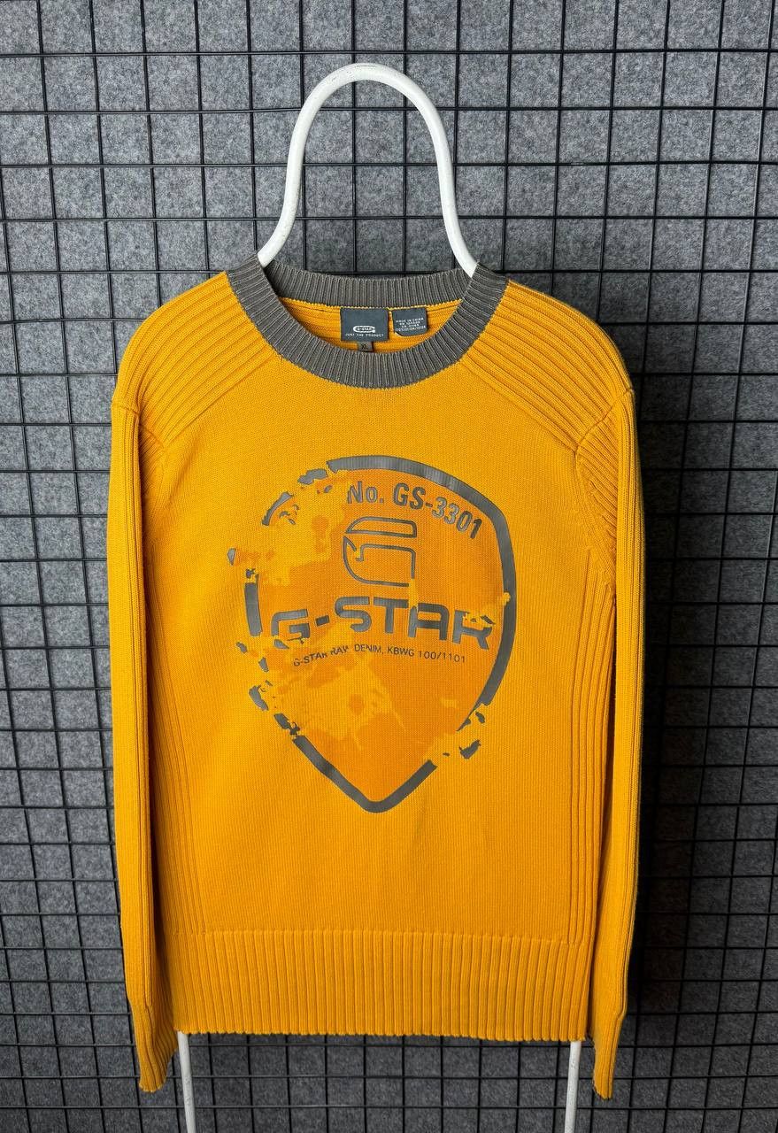 G-Star G Star raw sweaterk Knitted spellout logo size XLarge Size US XL / EU 56 / 4 - 1 Thumbnail