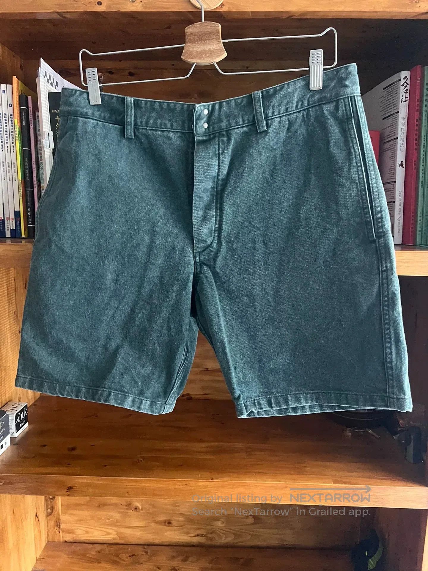 Visvim visvim vintage washed shorts in green. Size US 34 / EU 50 - 1 Thumbnail