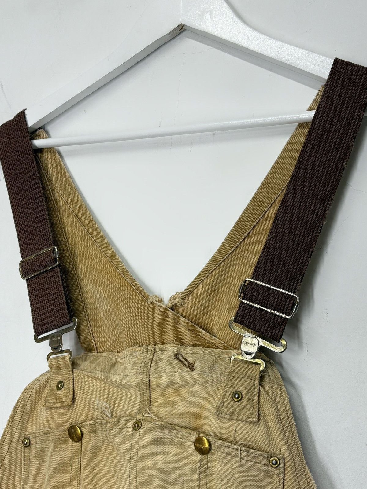 Carhartt Carhartt vintage overall canvas trashed faded mens rare Size US 32 / EU 48 - 8 Thumbnail
