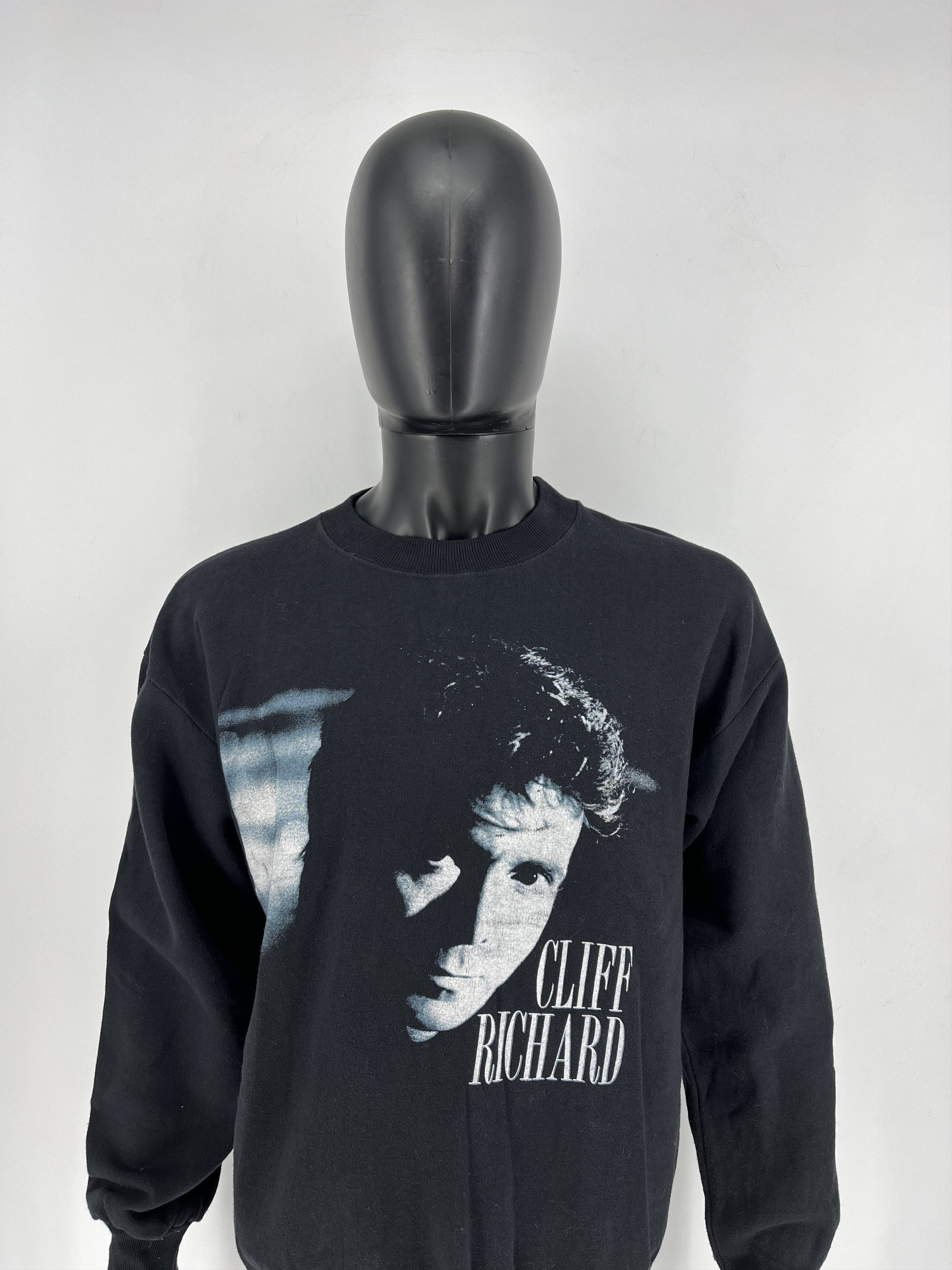 Band Tees × Vintage 1988 Cliff Richard British Tour Concert Promo Sweatshirt Size US L / EU 52-54 / 3 - 1 Thumbnail