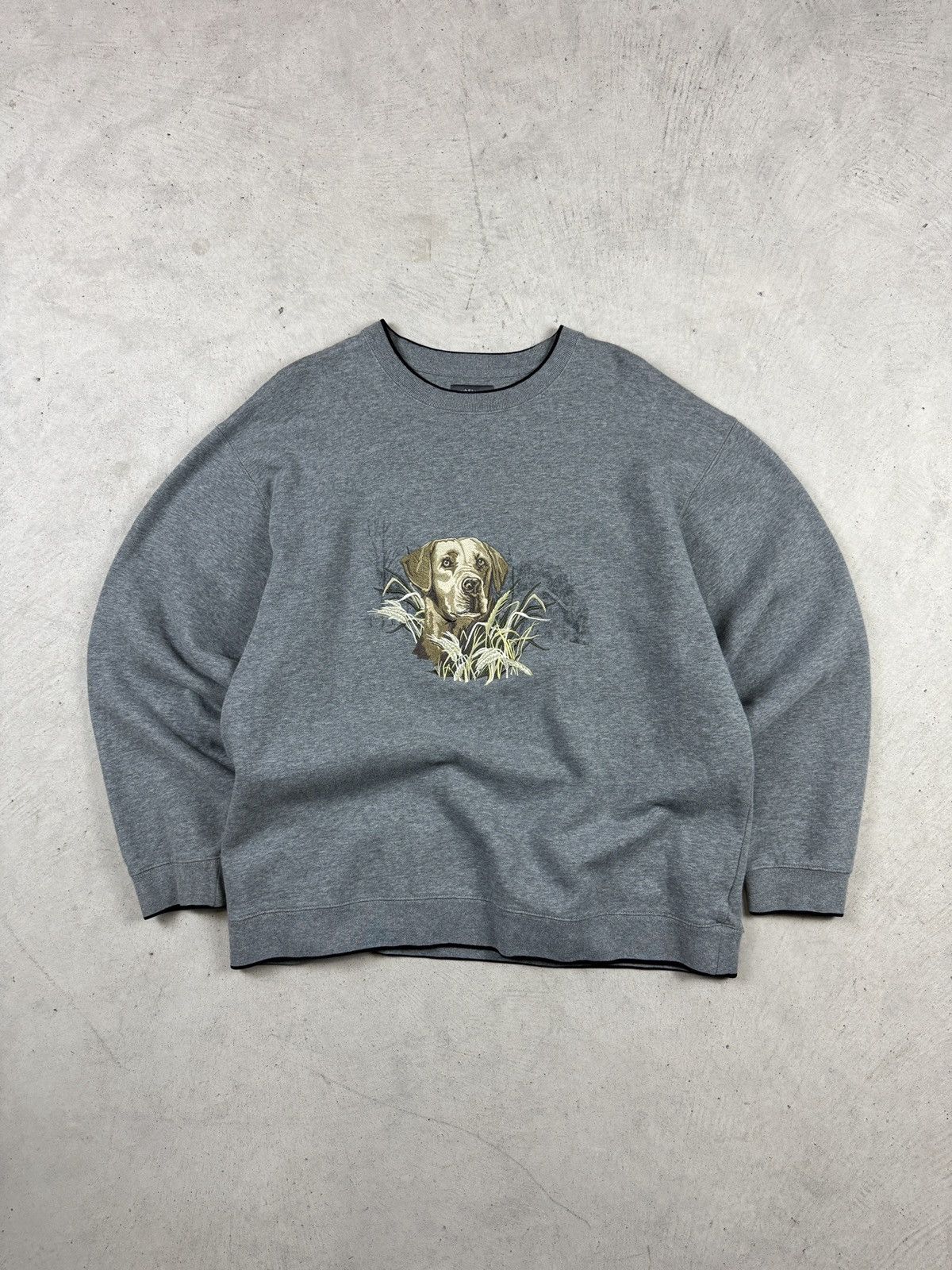 Vintage Vintage Dog Grey Crewneck Size US L / EU 52-54 / 3 - 1 Thumbnail