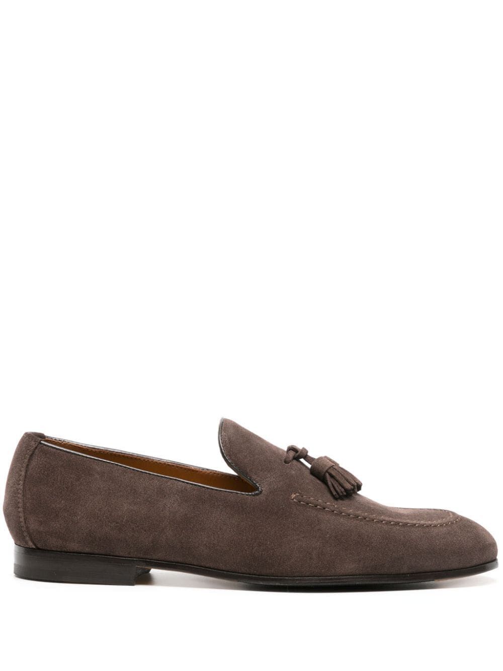 image of Doucals Doucal`s Suede Loafers Size 42 in Wash Terre, Men's