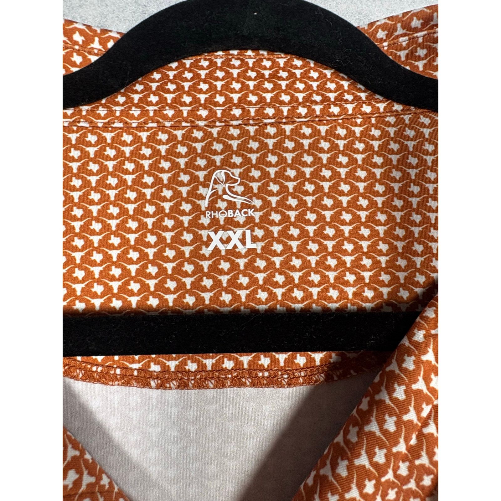 Other Rhoback Polo Shirt XXL Orange Golf Texas Longhorn Mens #0561 Size US XXL / EU 58 / 5 - 3 Thumbnail