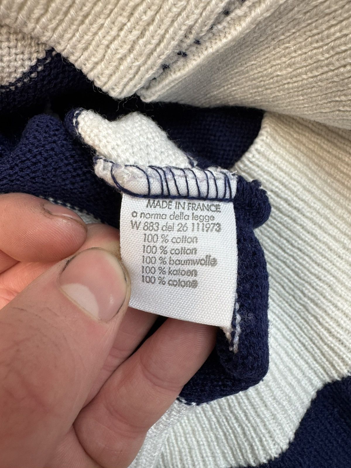 Lacoste Lacoste embroired tennis sweater made France vintage Size US XL / EU 56 / 4 - 13 Thumbnail