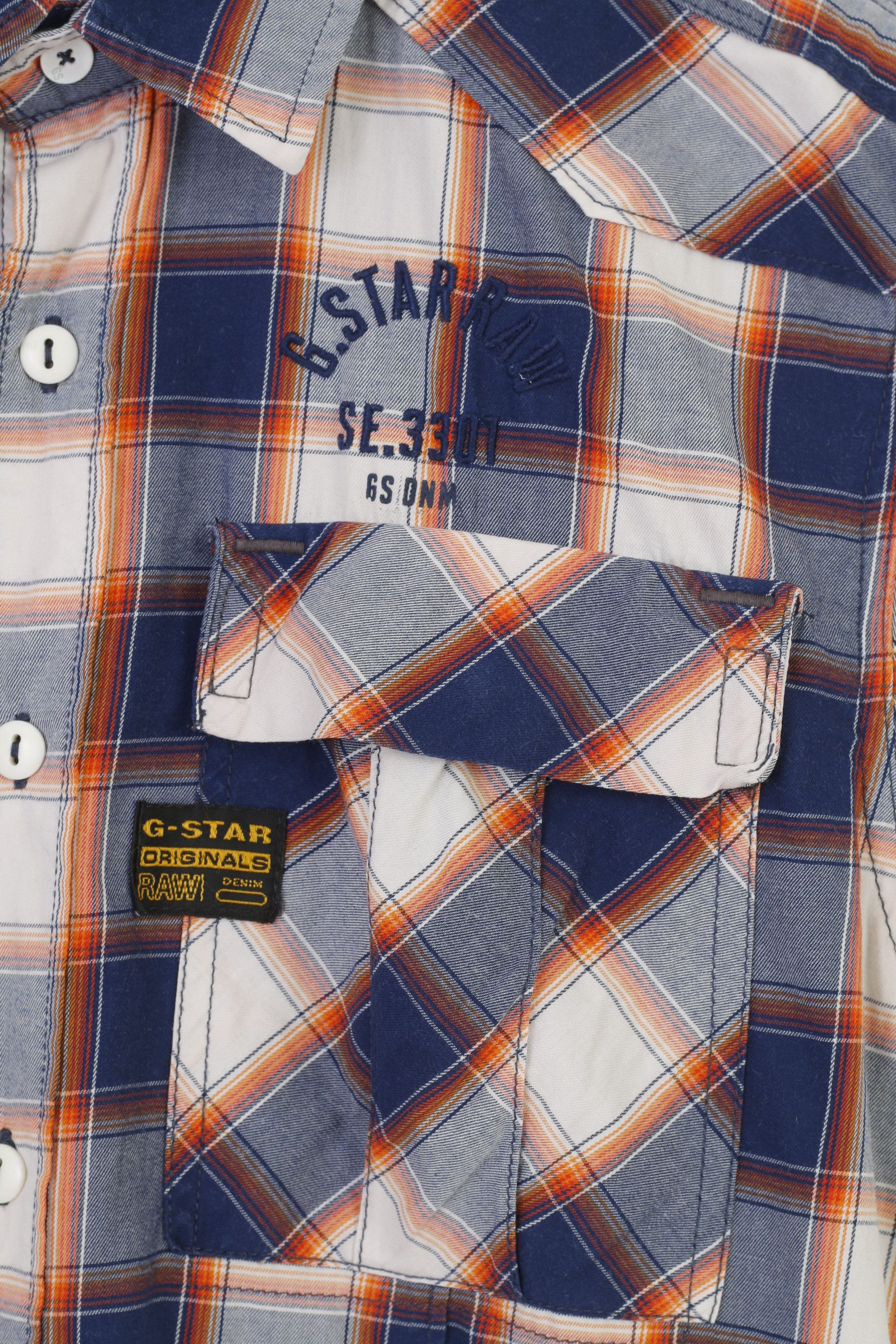 G-Star G-Star Raw Men L Casual Shirt Short Sleeve 10562 Size US L / EU 52-54 / 3 - 4 Thumbnail