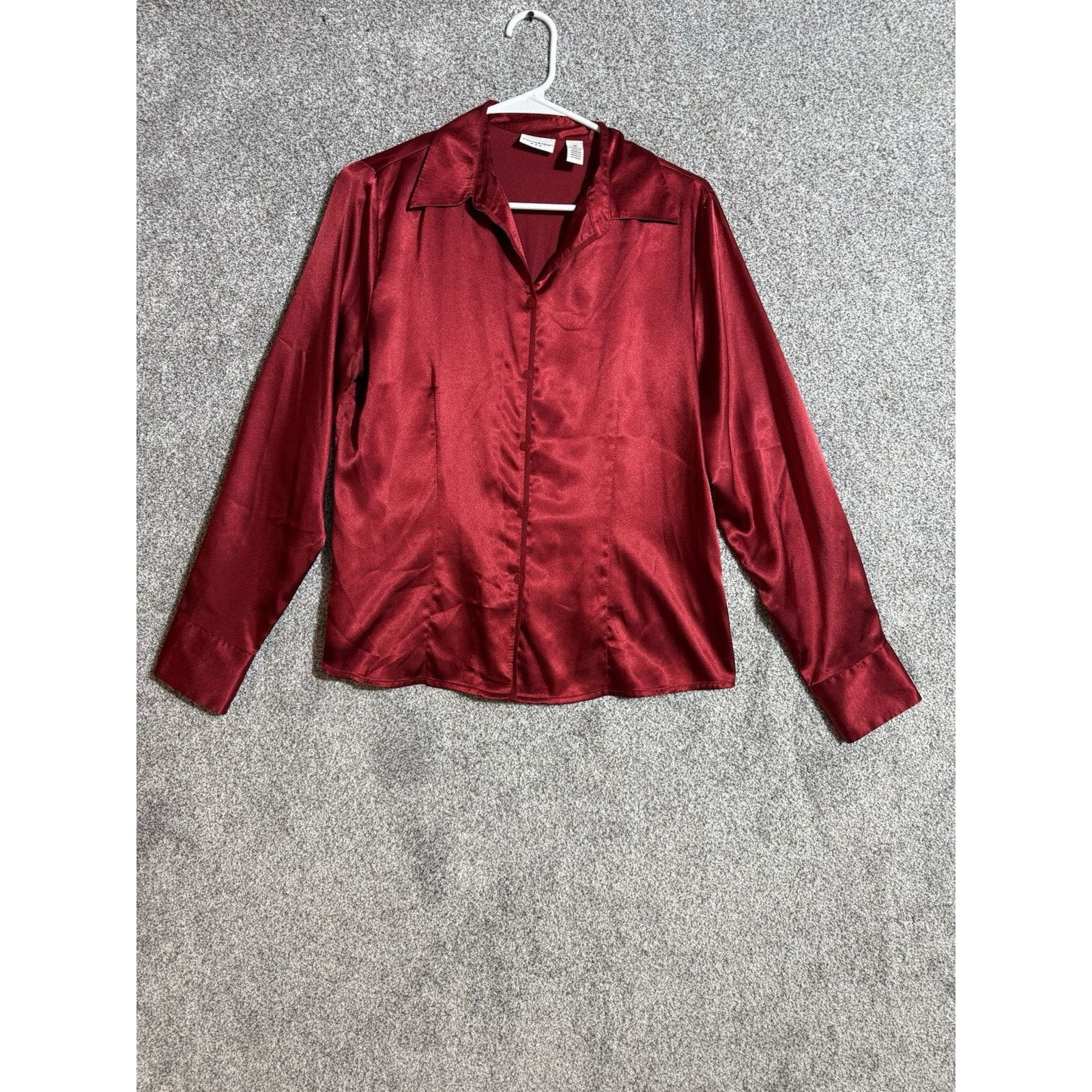 Covington Vintage Y2K Top Womens Size 12 Satin Office Chic omantic Size XL / US 12-14 / IT 48-50 - 1 Thumbnail
