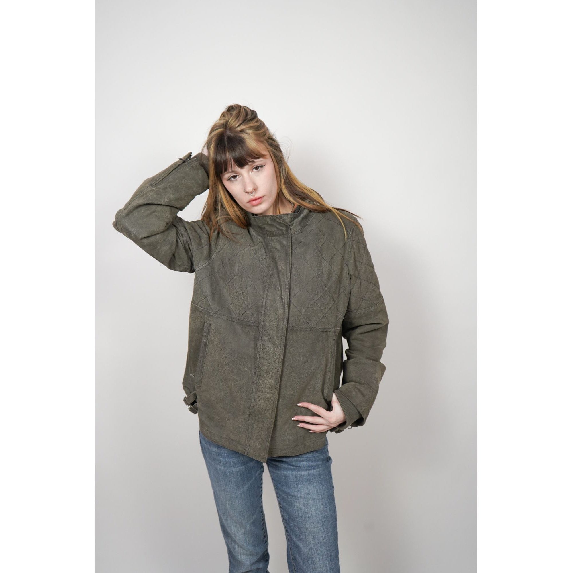 Danier Vintage Danier Suede Leather Oliver Jacket Size L / US 10 / IT 46 - 2 Thumbnail