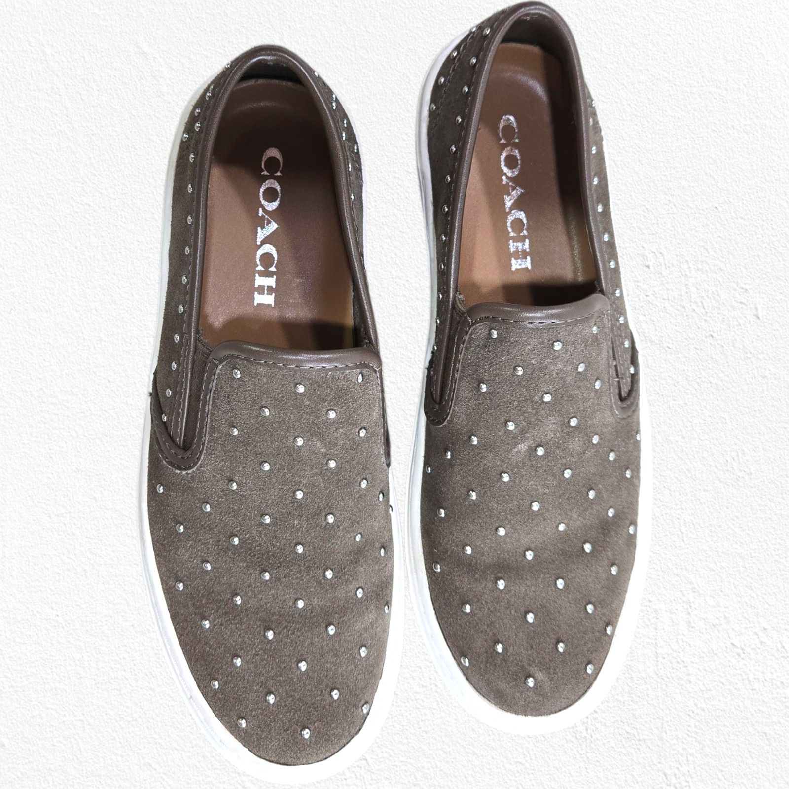 Coach Coach Cameron Studded Suede Platform Sneakers 5M EU 35 Size US 5 / IT 35 - 8 Thumbnail