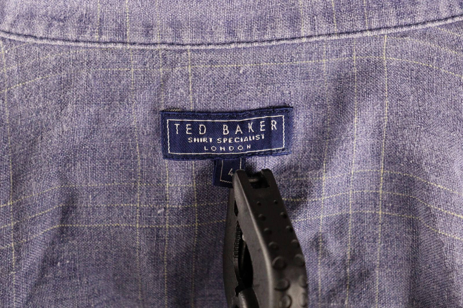 Ted Baker Ted Baker Shirt Specialist Linen Check Shirt Size 4 Size US M / EU 48-50 / 2 - 11 Thumbnail
