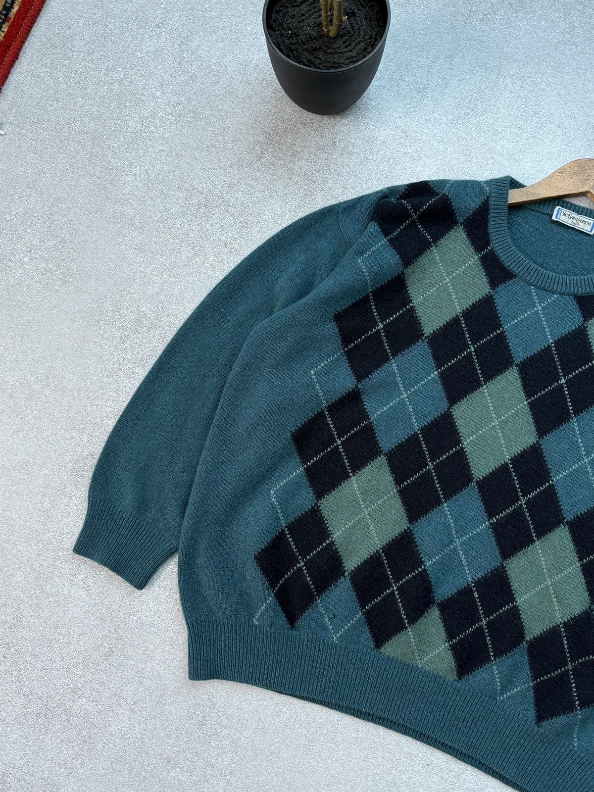 Yves Saint Laurent Vintage YSL Yves Saint Laurent Tricots Sweater Men’s L-XL Size US L / EU 52-54 / 3 - 3 Thumbnail
