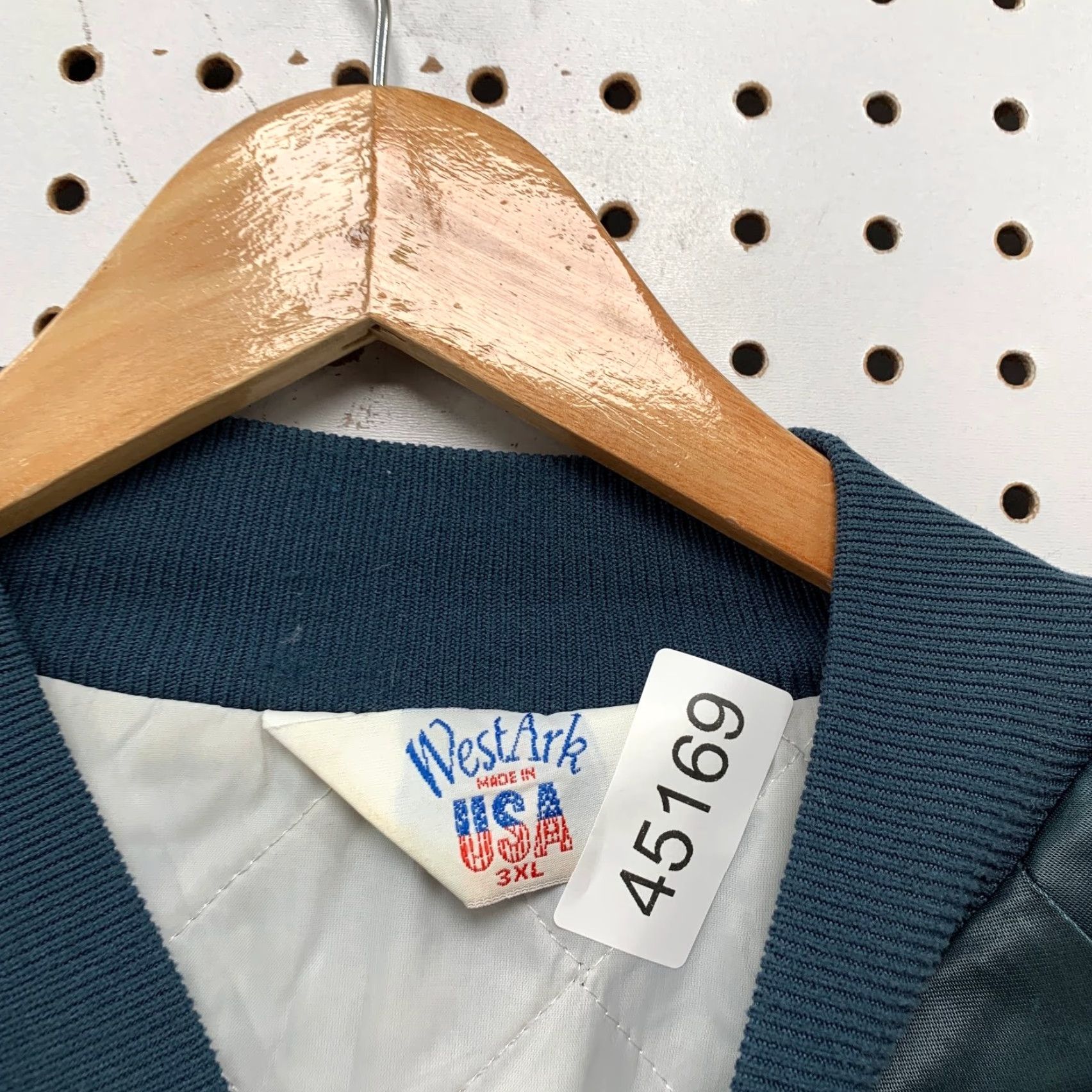 Vintage VINTAGE Ark Jacket Mens 3XL Blue Satin Bomber Jacket Fire Department Rushville NY? Size US XXL / EU 58 / 5 - 6 Thumbnail