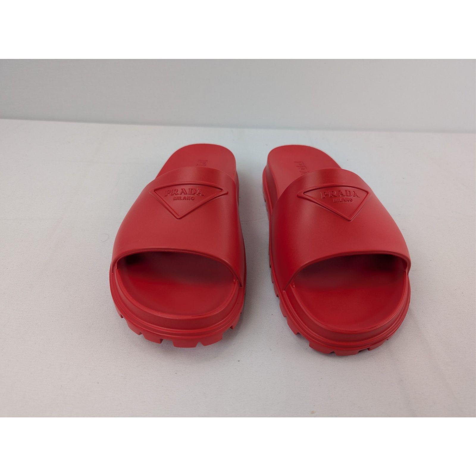 Prada o1rshd1 Rubber Mule-Flip-Flops Slipper in Red Size US 13 / EU 46 - 10 Thumbnail