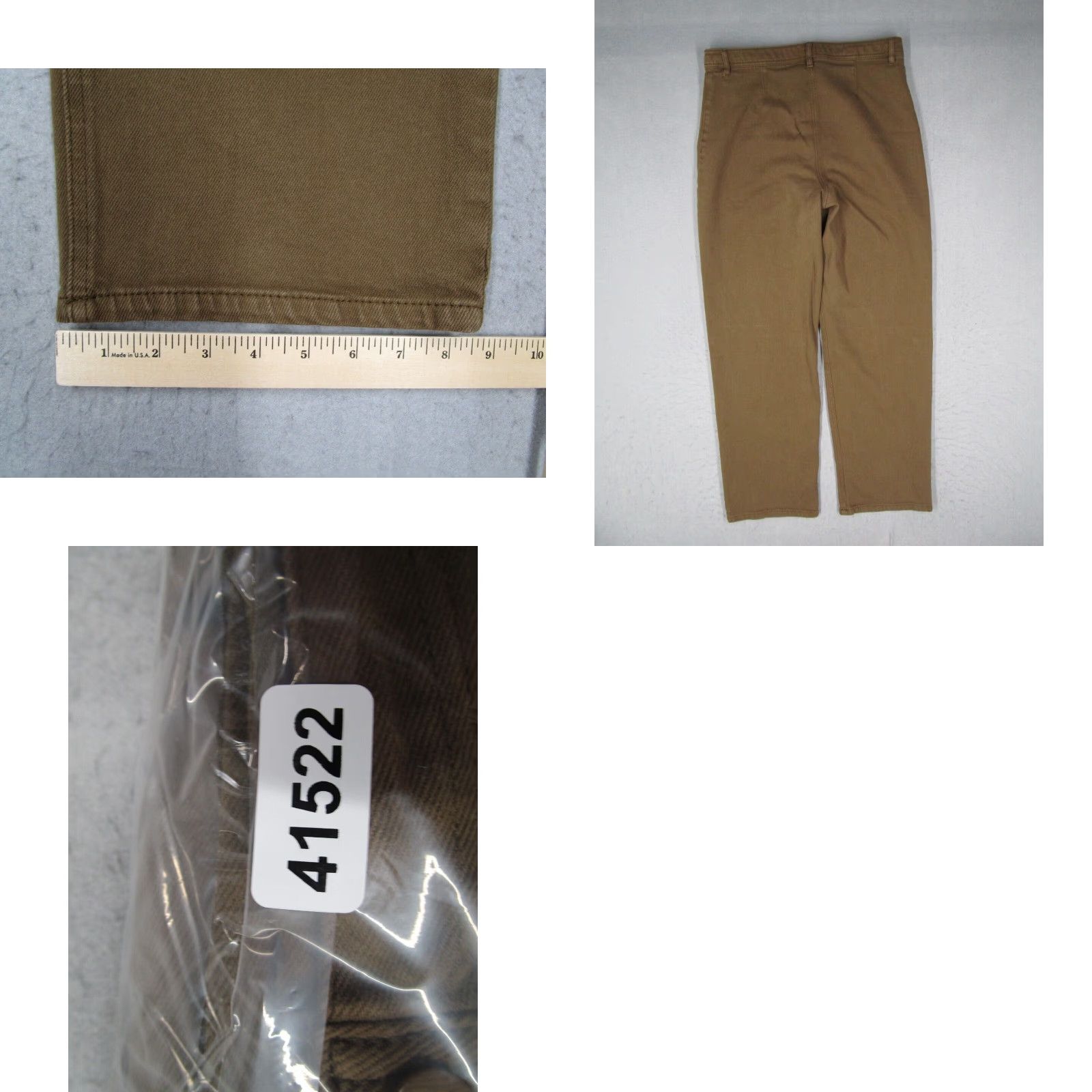 Vintage Wilfred Free Womens High Waisted Brown Canvas Utility Pants 31x30 Classic Fit Size 32" / US 10 / IT 46 - 8 Thumbnail