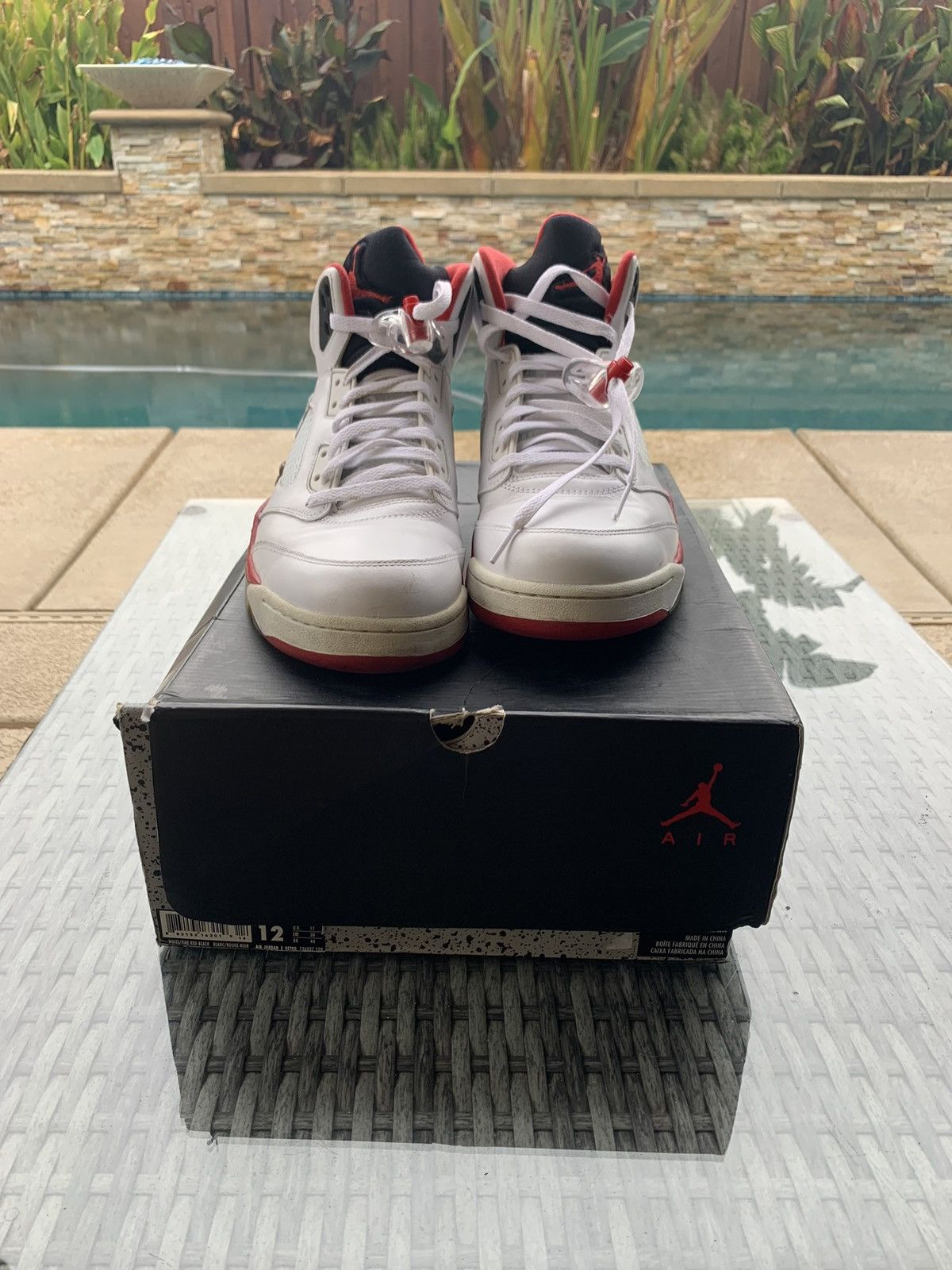 Jordan Brand Air Jordan 5 Retro Fire Red (2013) Size US 12 / EU 45 - 3 Thumbnail