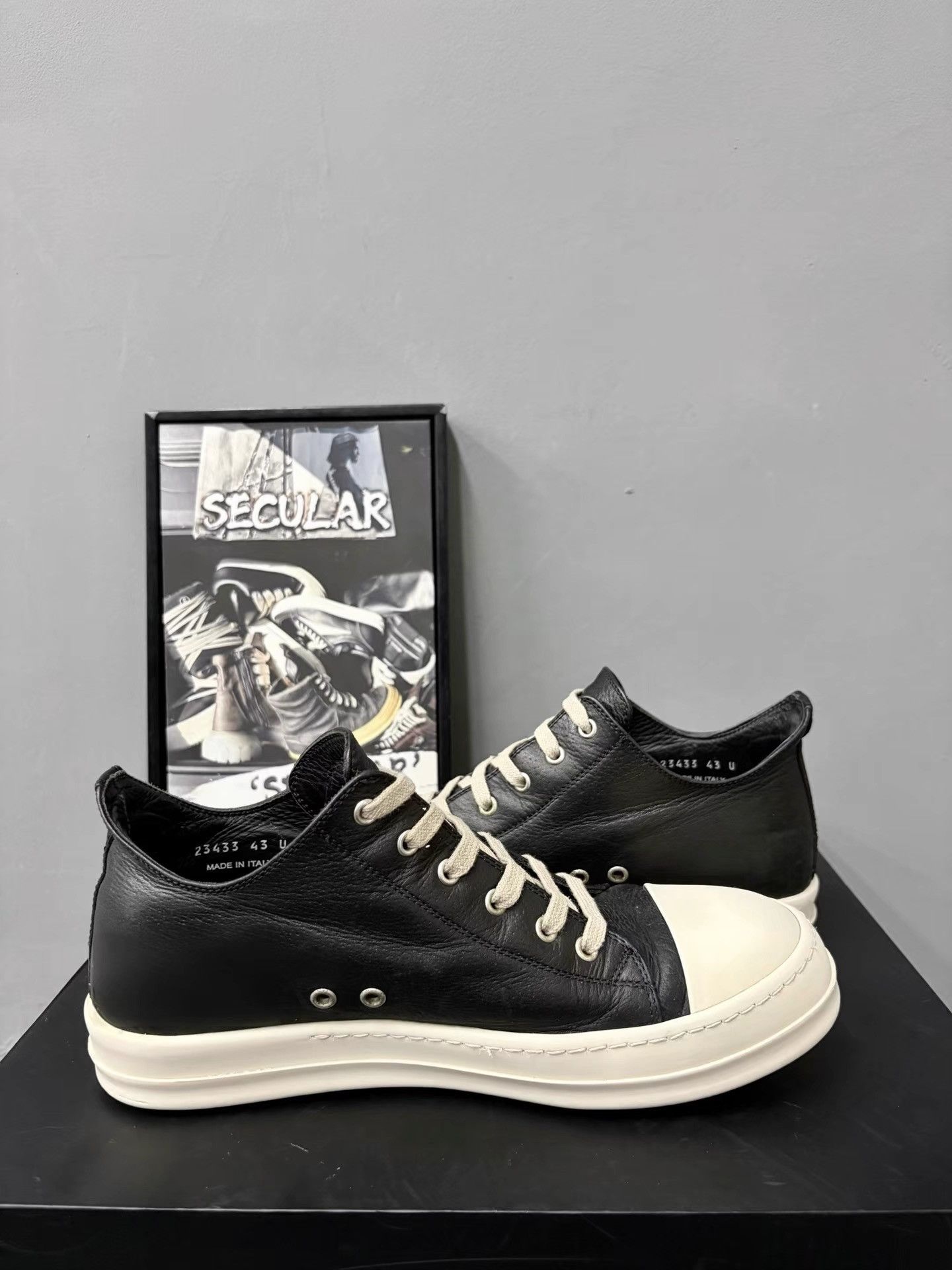 Rick Owens Rick Owens Mainline Leather Big Converse K34 Size US 10 / EU 43 - 6 Thumbnail