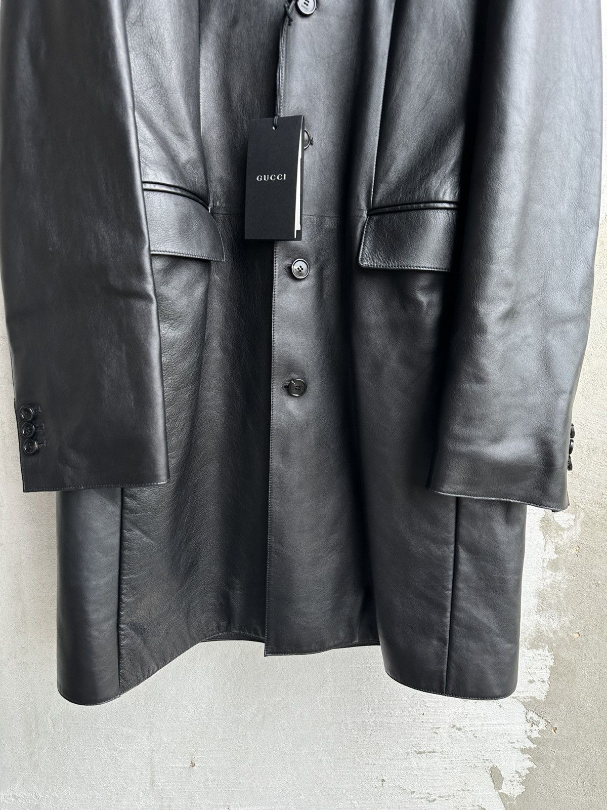 Gucci [48] 8500$ Demna Gucci Spring26 Lambskin leather jacket Size US M / EU 48-50 / 2 - 5 Thumbnail