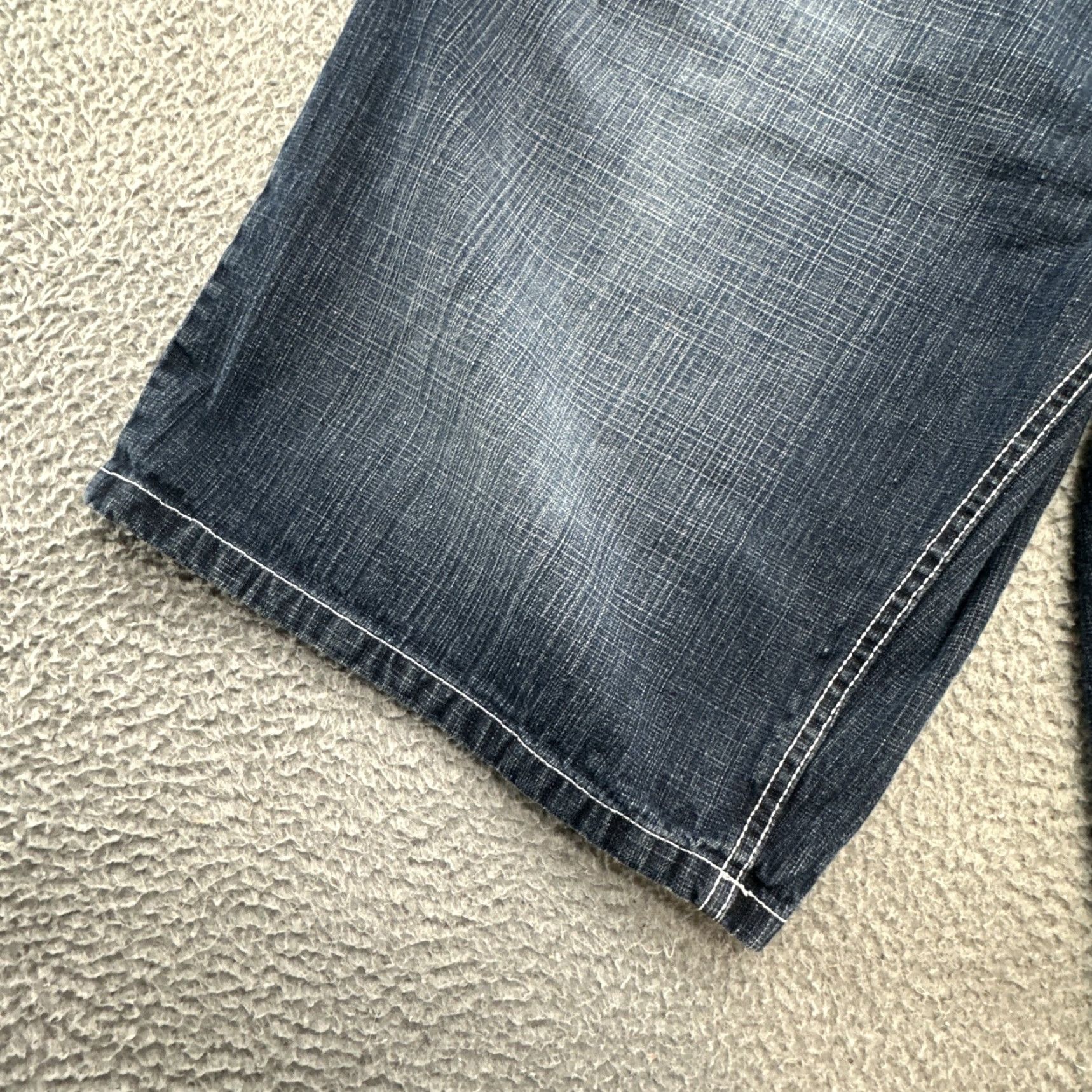 Southpole VTG Southpole Shorts Mens 42 DarkWash Blue Denim Baggy 90s Jorts Bermuda Size US 42 / EU 58 - 5 Thumbnail