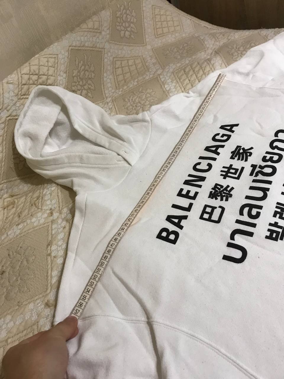 Balenciaga 🔥 Balenciaga Languages Logo Oversized Hoodie Pullover Size US XXS / EU 40 - 14 Thumbnail