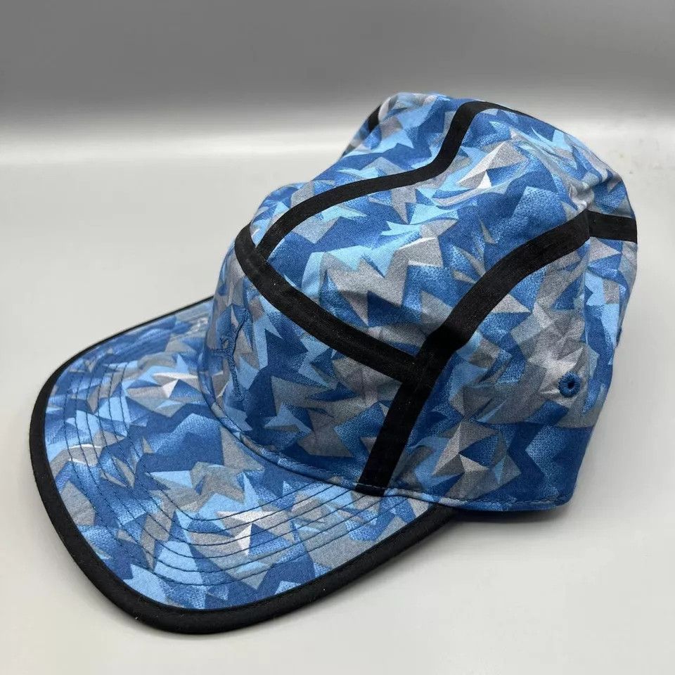 Jordan Brand Air Jordan 5 Panel Hat Blue Camo Jumpman Strap back Cap Size ONE SIZE - 2 Thumbnail