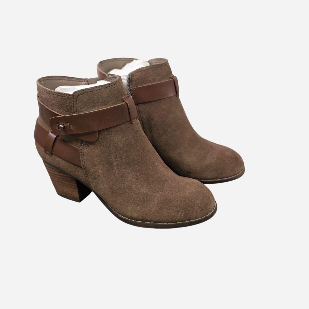 Dolce Vita Ankle Strap Detail Side Zipper Ankle Booties Brown Size US 6.5 / IT 36.5 - 2 Thumbnail