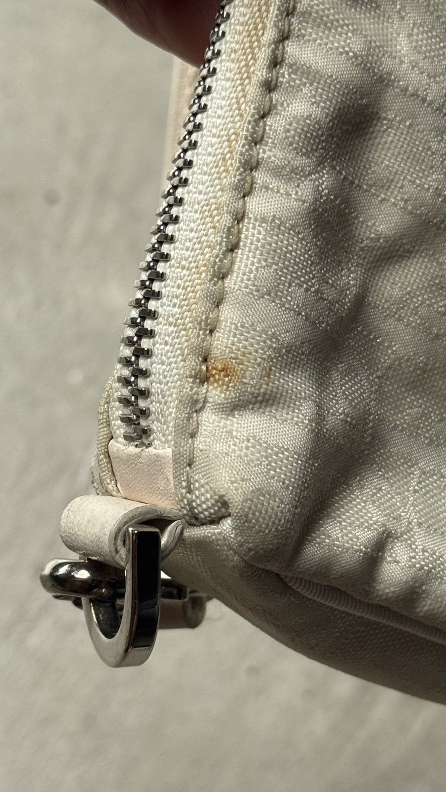 Dior Christian Dior Trotter Charm SmallHandbag PouchWhite Vintage Size ONE SIZE - 14 Thumbnail