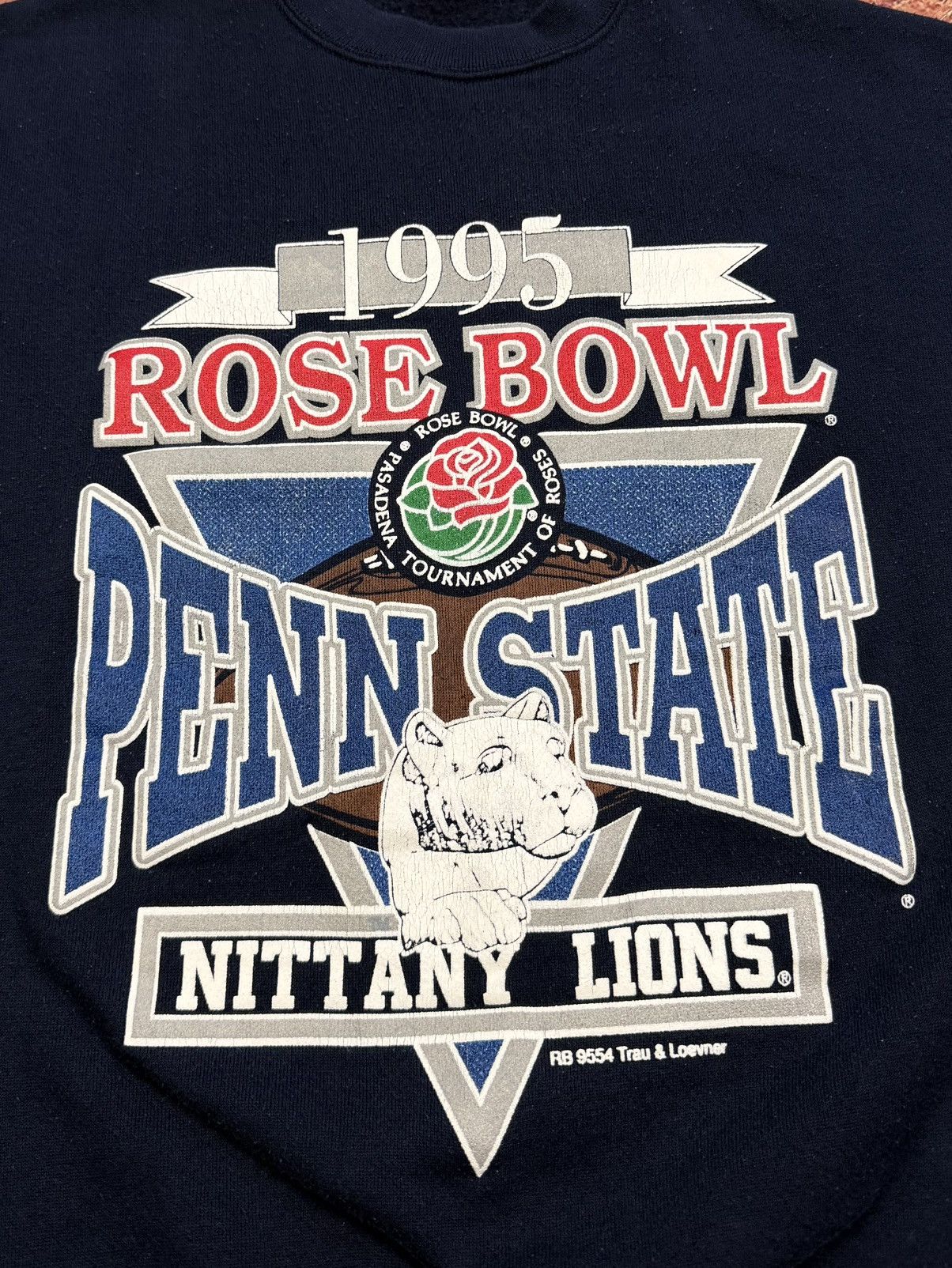 NCAA Vintage 1995 Penn State University Sweatshirt Rose Bowl Size US L / EU 52-54 / 3 - 5 Thumbnail