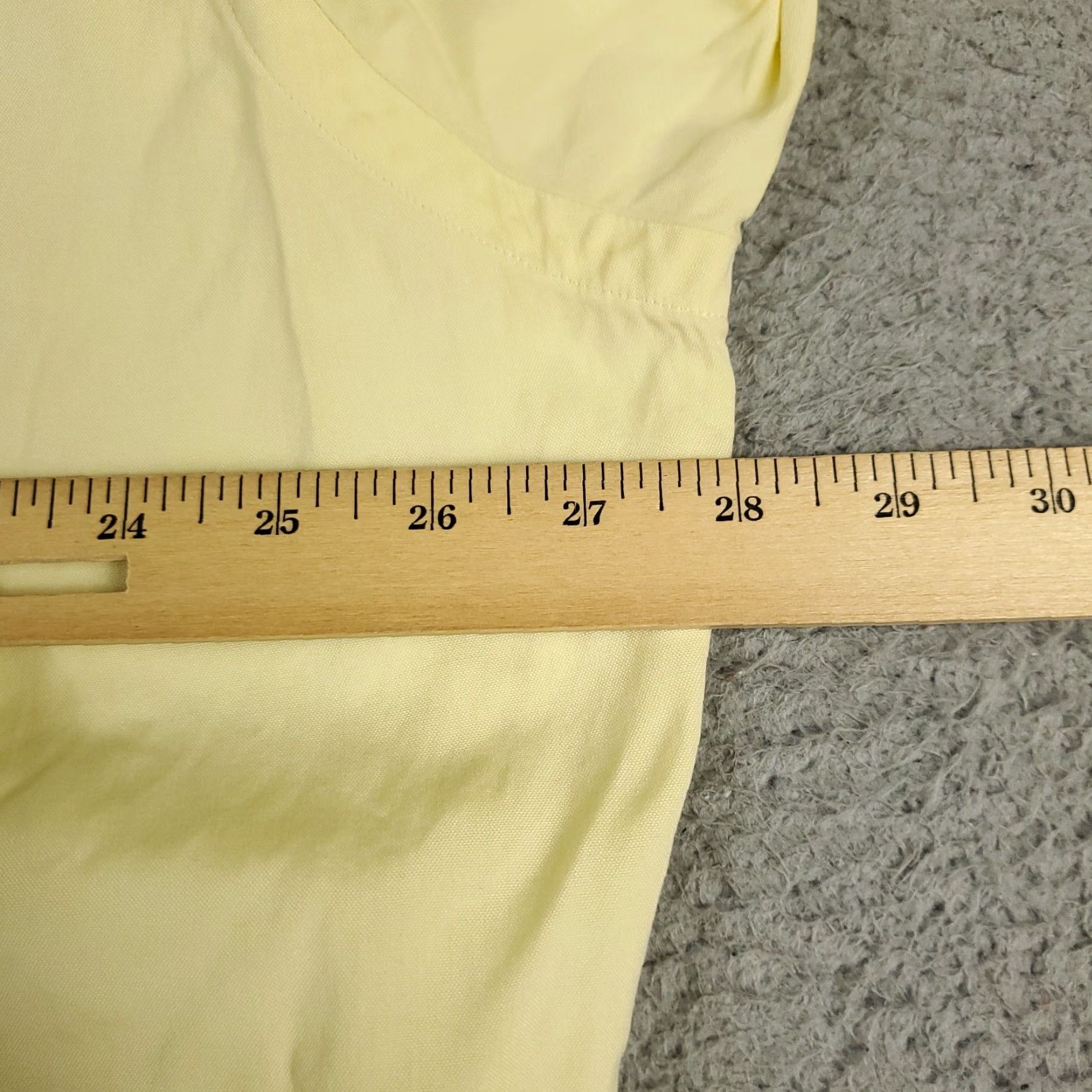 Ralph Lauren Ralph Lauren Shirt Mens 17.5 Yellow Pony Dress Button Up Long Sleeve Shirt Size 46R - 6 Thumbnail