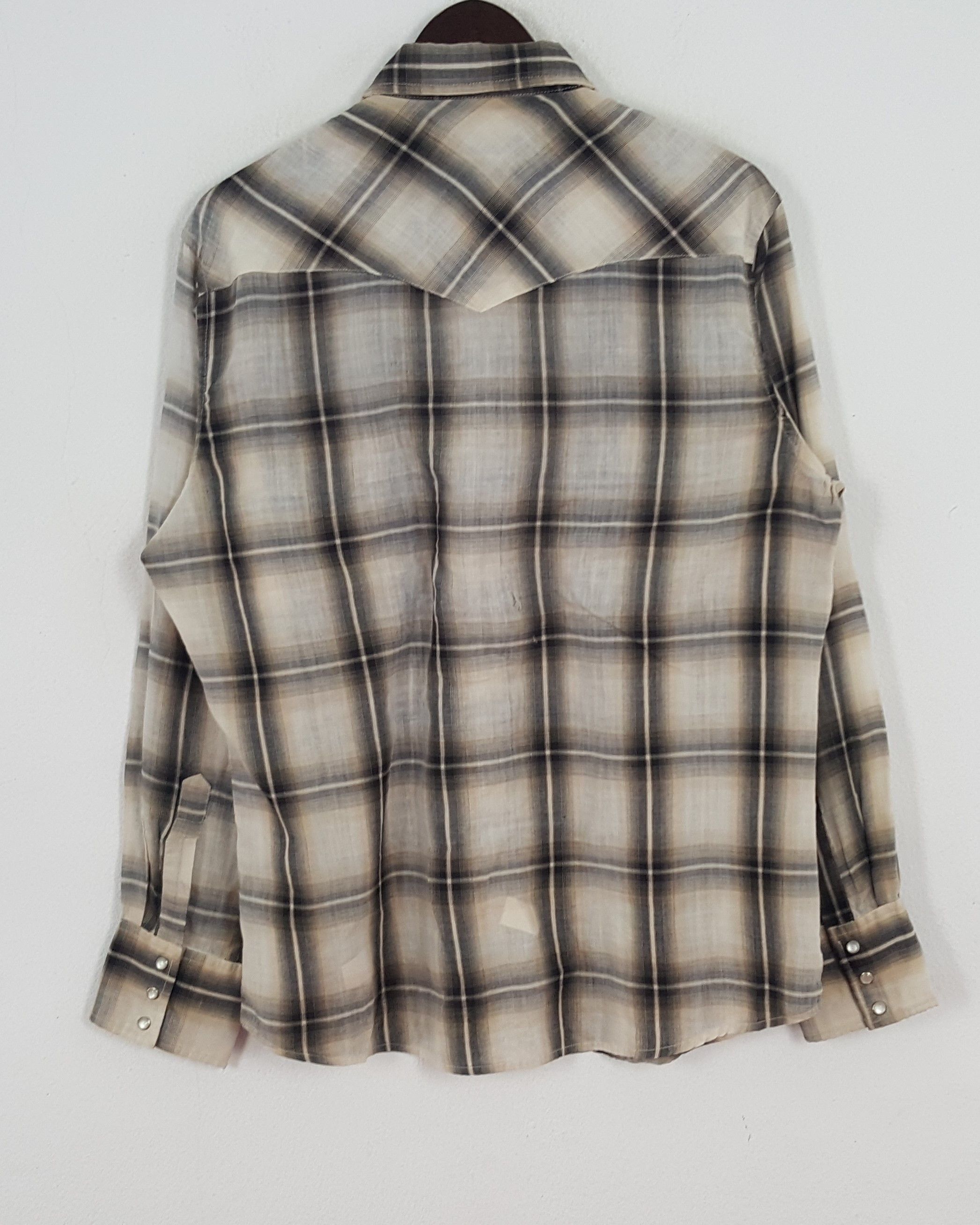 Vintage × Wrangler Vintage Wrangler Japan Button Up Flannel Size US L / EU 52-54 / 3 - 3 Thumbnail