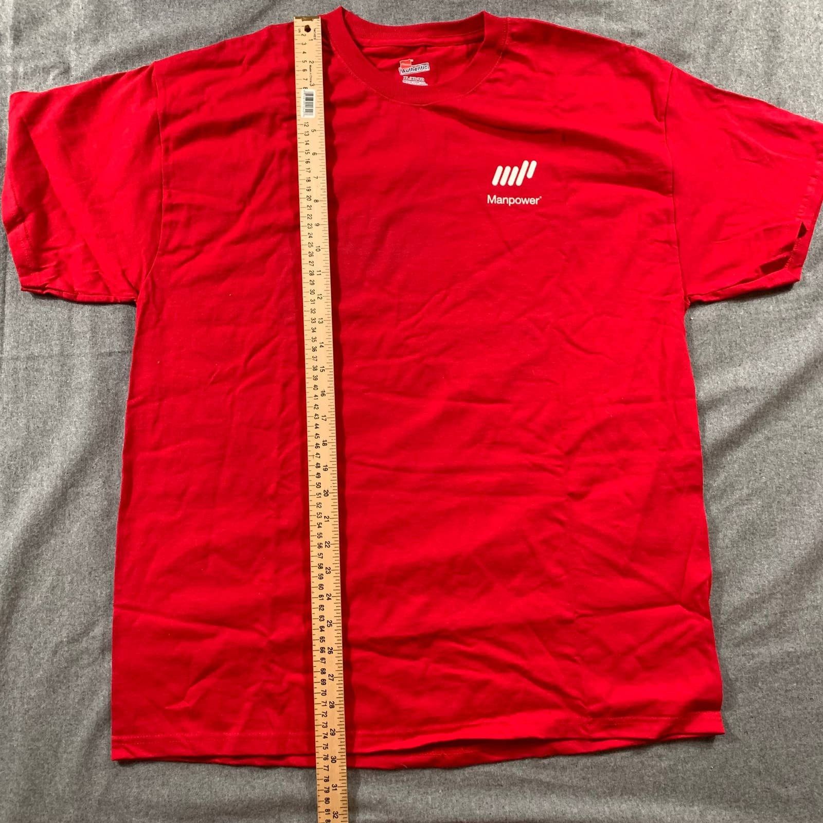 Hanes Hanes Shirt Adult Extra Large Man Power Red Size US XL / EU 56 / 4 - 6 Thumbnail