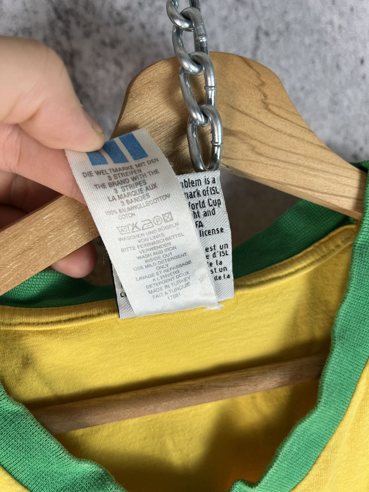 Vintage Adidas Brazil Jersey Vintage ©1994 ISL™ Size US XL / EU 56 / 4 - 5 Thumbnail