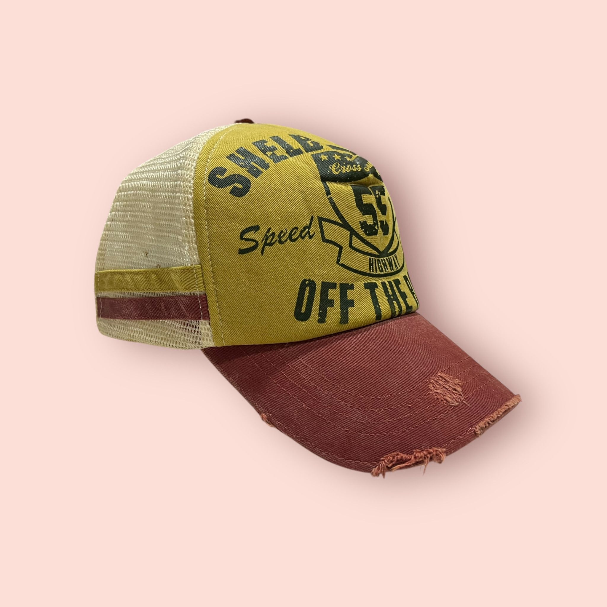 Japanese Brand × Vintage VINTAGE SPEED HIGHWAY FREAK DISTRESSED TRUCKER SNAPBACK Size ONE SIZE - 2 Thumbnail