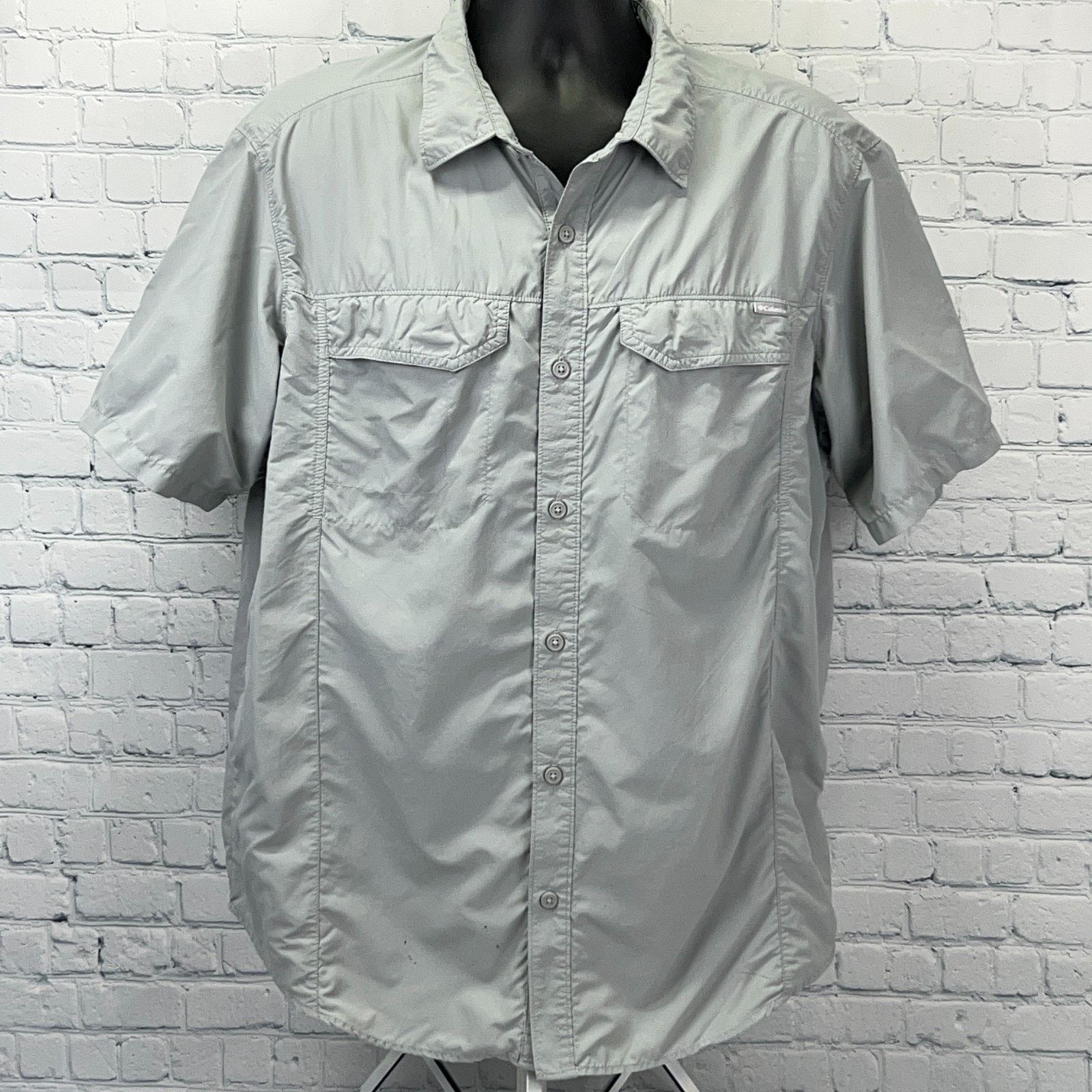 Columbia Columbia Kestrel Ridge Button Front Shirt Omni Shade Gray XL Size US XL / EU 56 / 4 - 2 Thumbnail