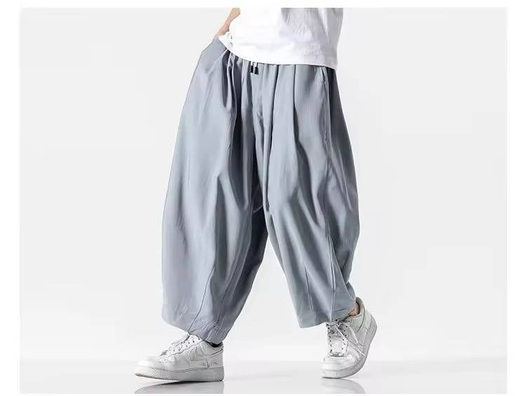 Japanese Brand × Vintage monochrome casual wide leg pants Size US 34 / EU 50 - 1 Thumbnail