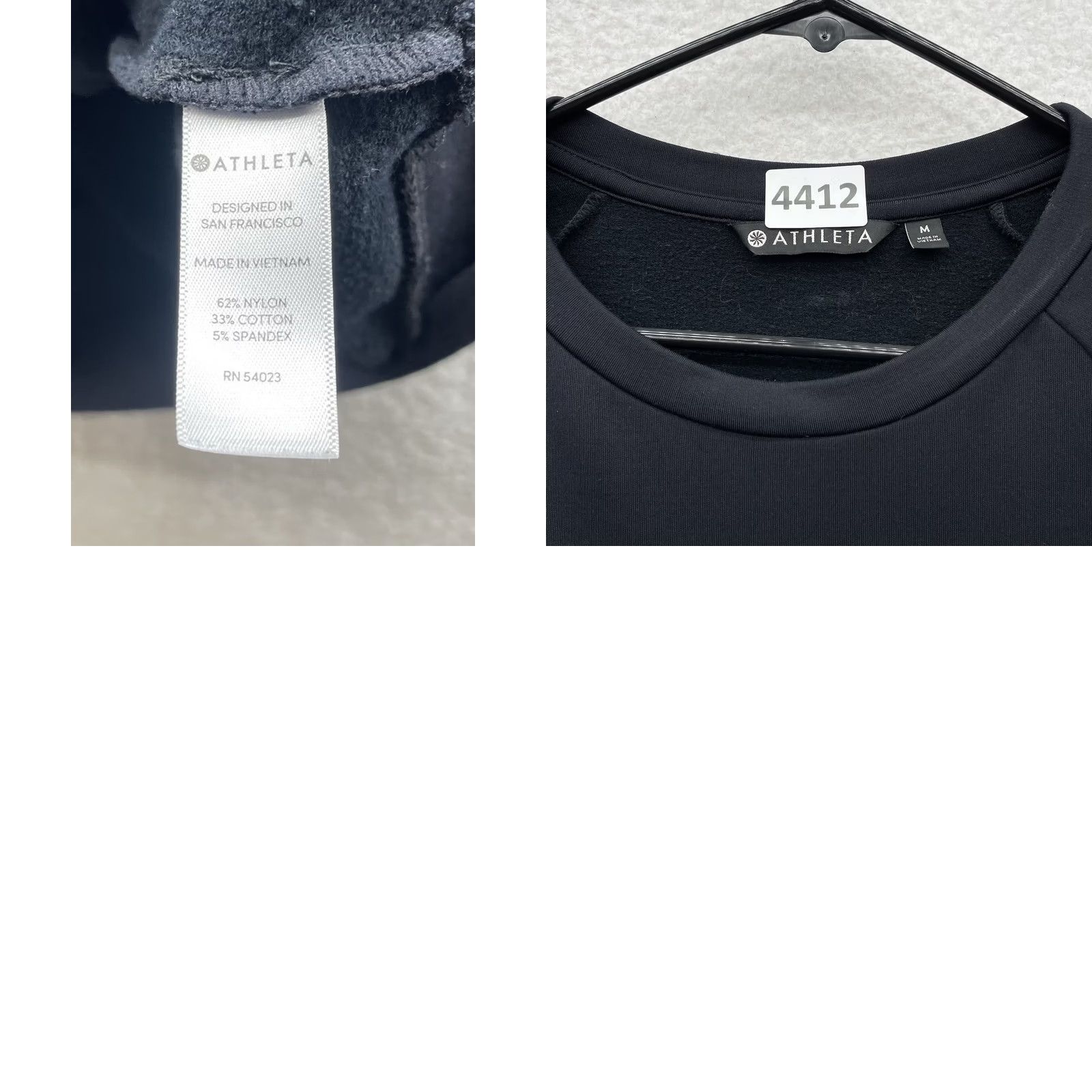 Athleta Athleta Dress Sweatshirt Black Medium M Oversized Comfy Warm Snappy Sleeve Size M / US 6-8 / IT 42-44 - 8 Thumbnail