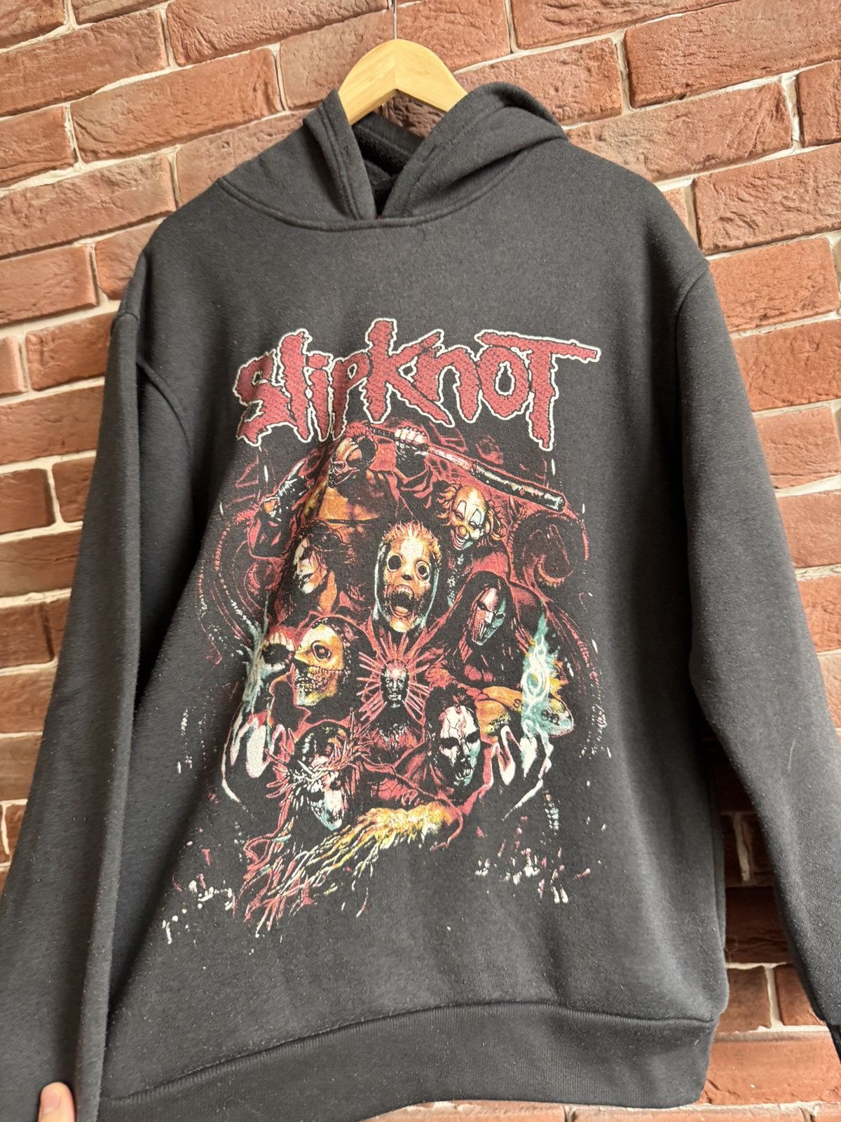 Band Tees Rare Vintage 00s Slipknot Numetal Band Tee Hoodie M Black Size US L / EU 52-54 / 3 - 5 Thumbnail