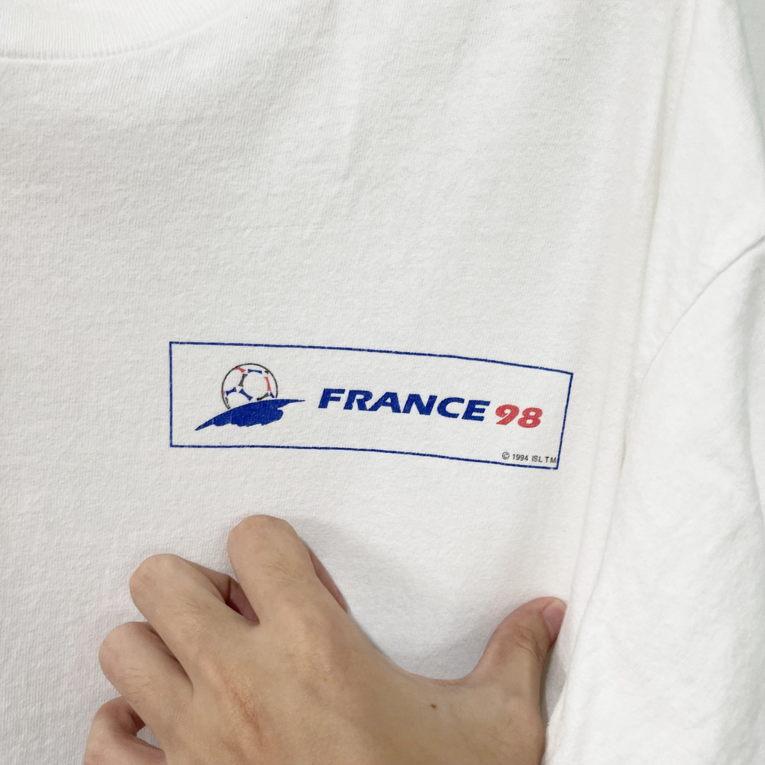 Vintage Vintage 1998 France 98 World Cup T-Shirt Size US XL / EU 56 / 4 - 4 Thumbnail